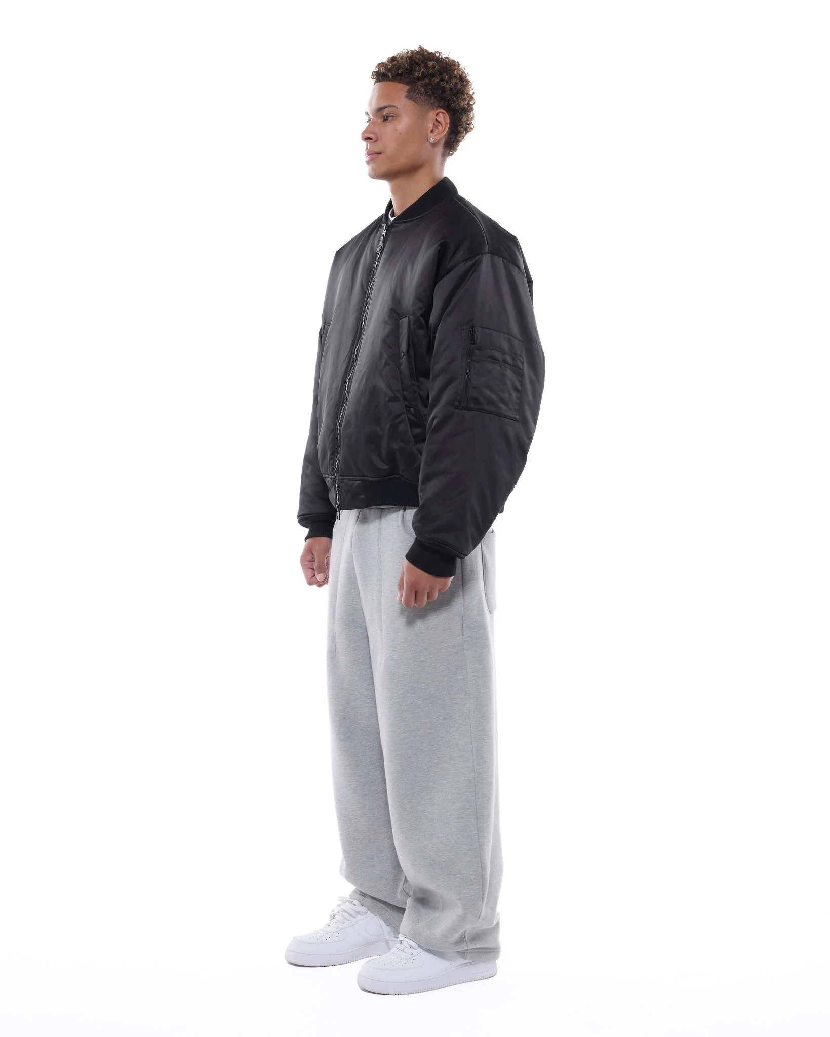 BOMBER JACKET - BLACK - Image 9