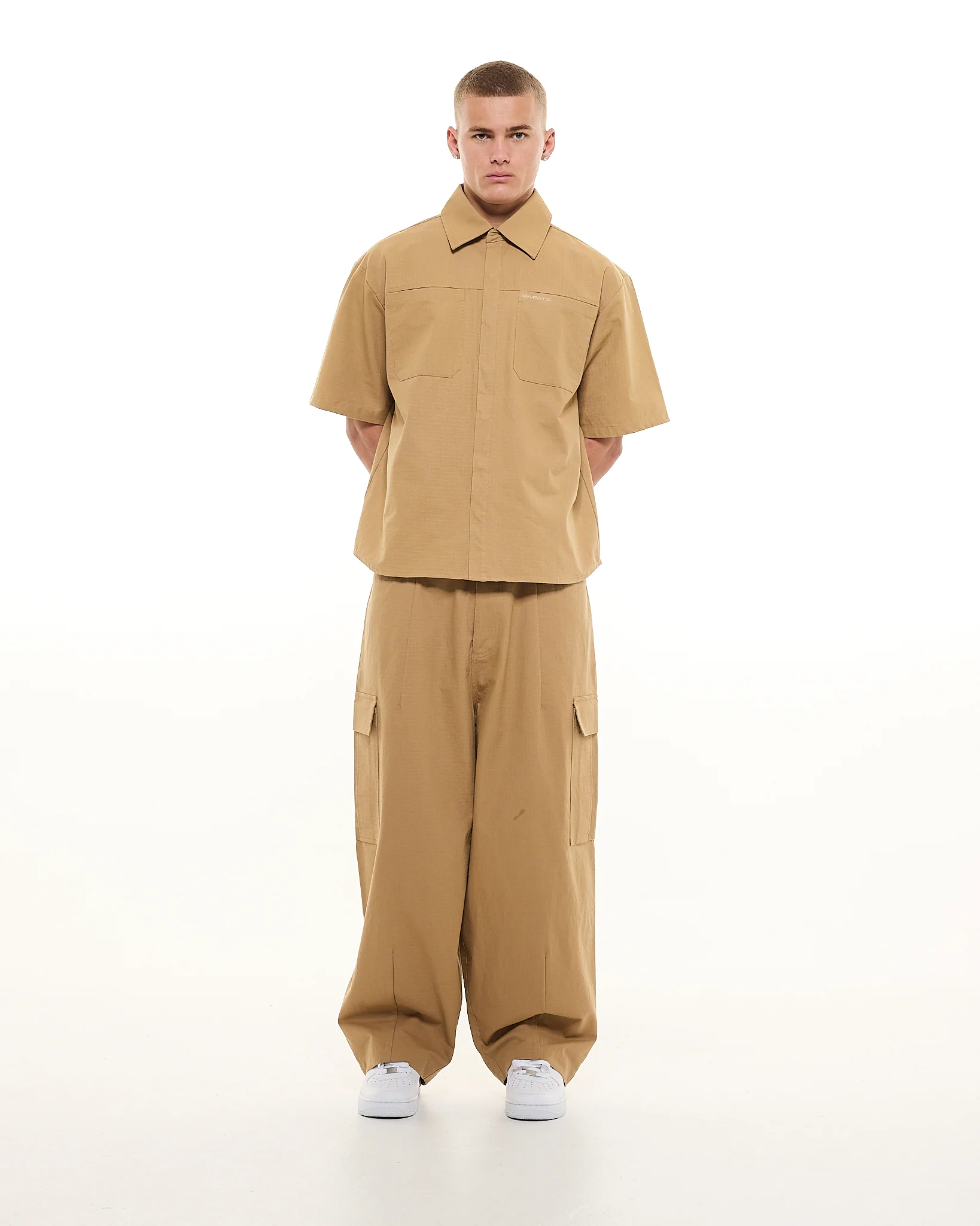 CARGO SS SHIRT - TAN - Image 7