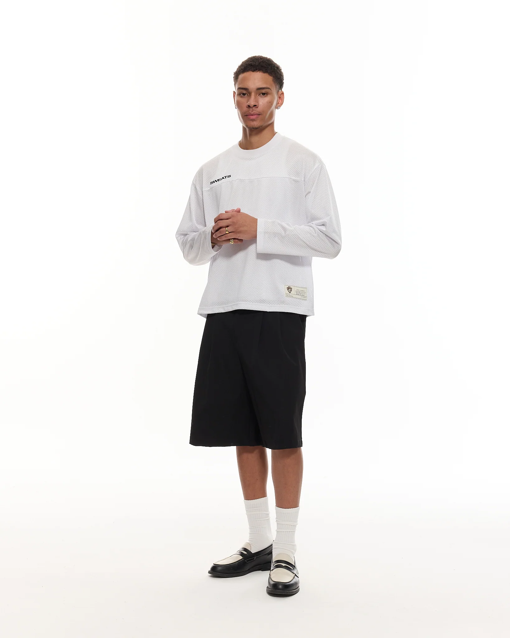 PLEATED SHORTS - BLACK - Image 3