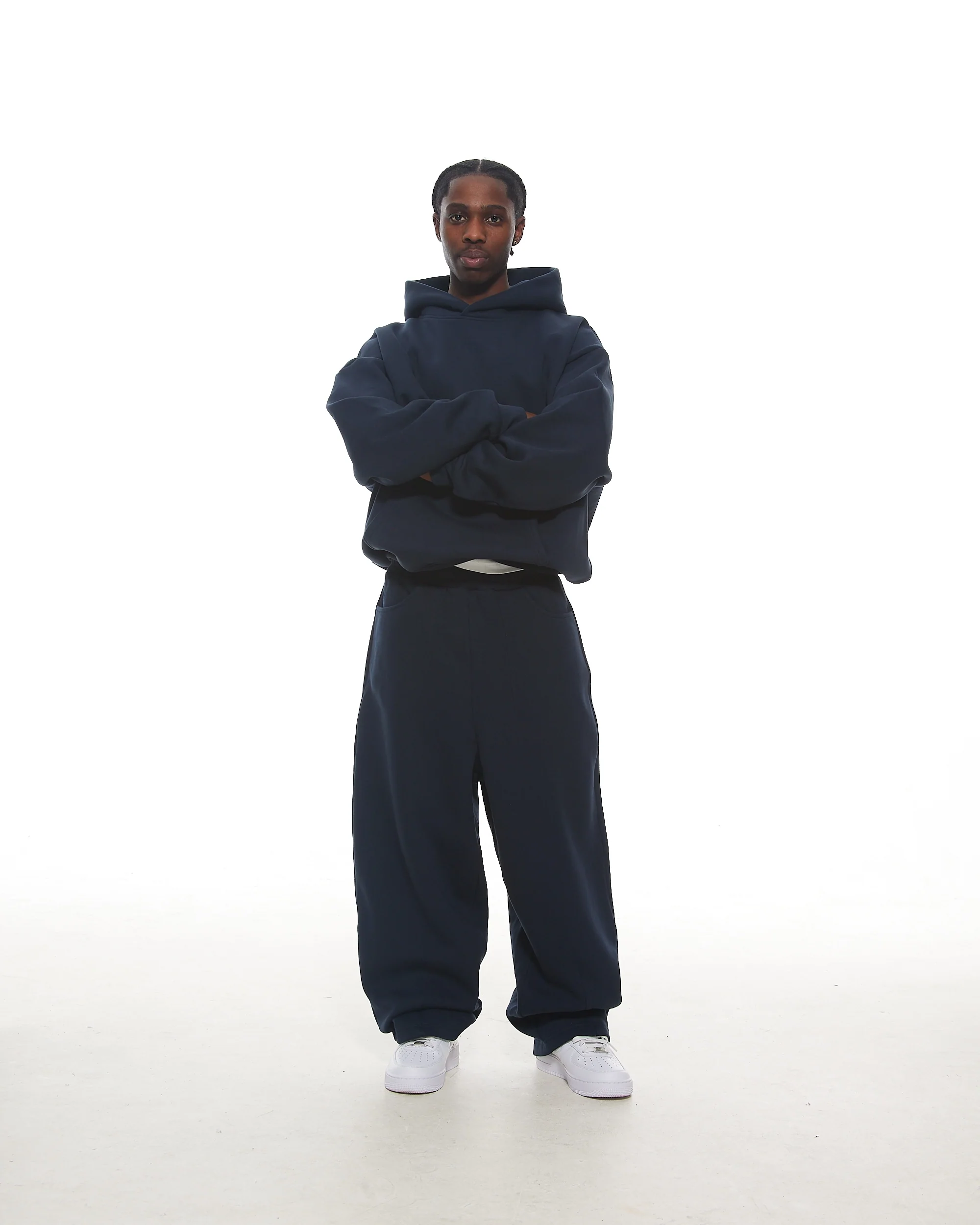 COZY HOODIE - NAVY - Image 3
