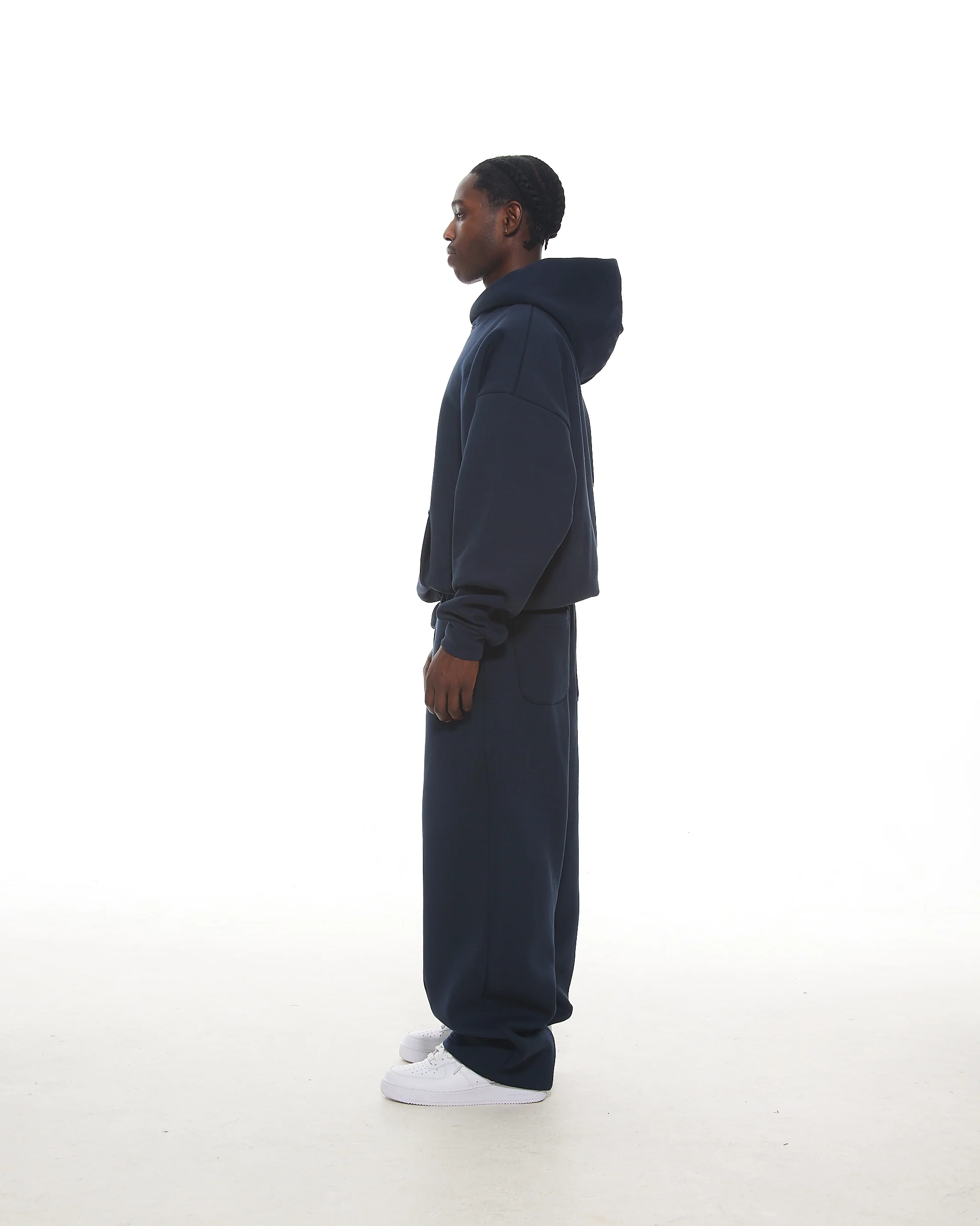 COZY HOODIE - NAVY - Image 4