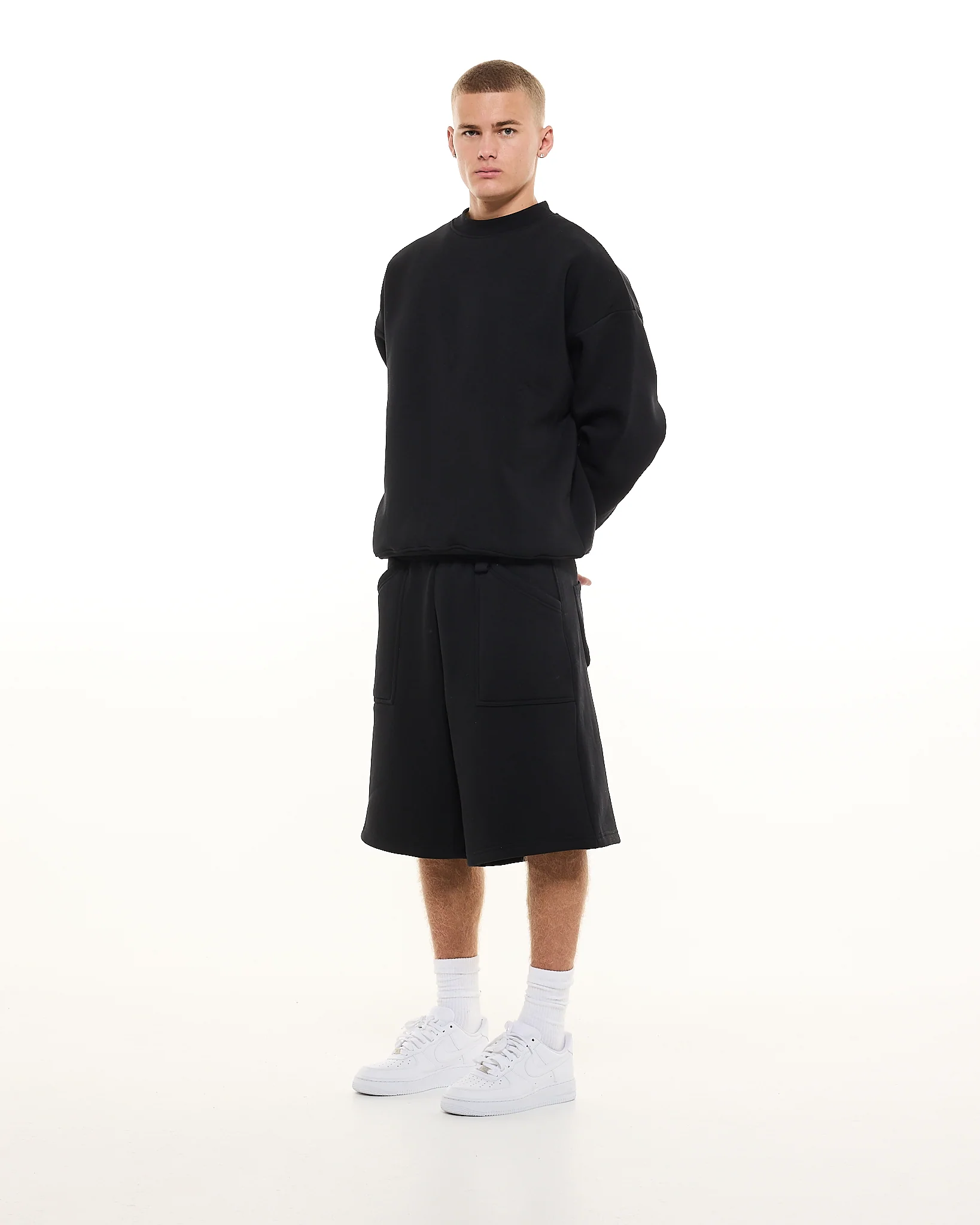 COZY SHORTS - BLACK - Image 3