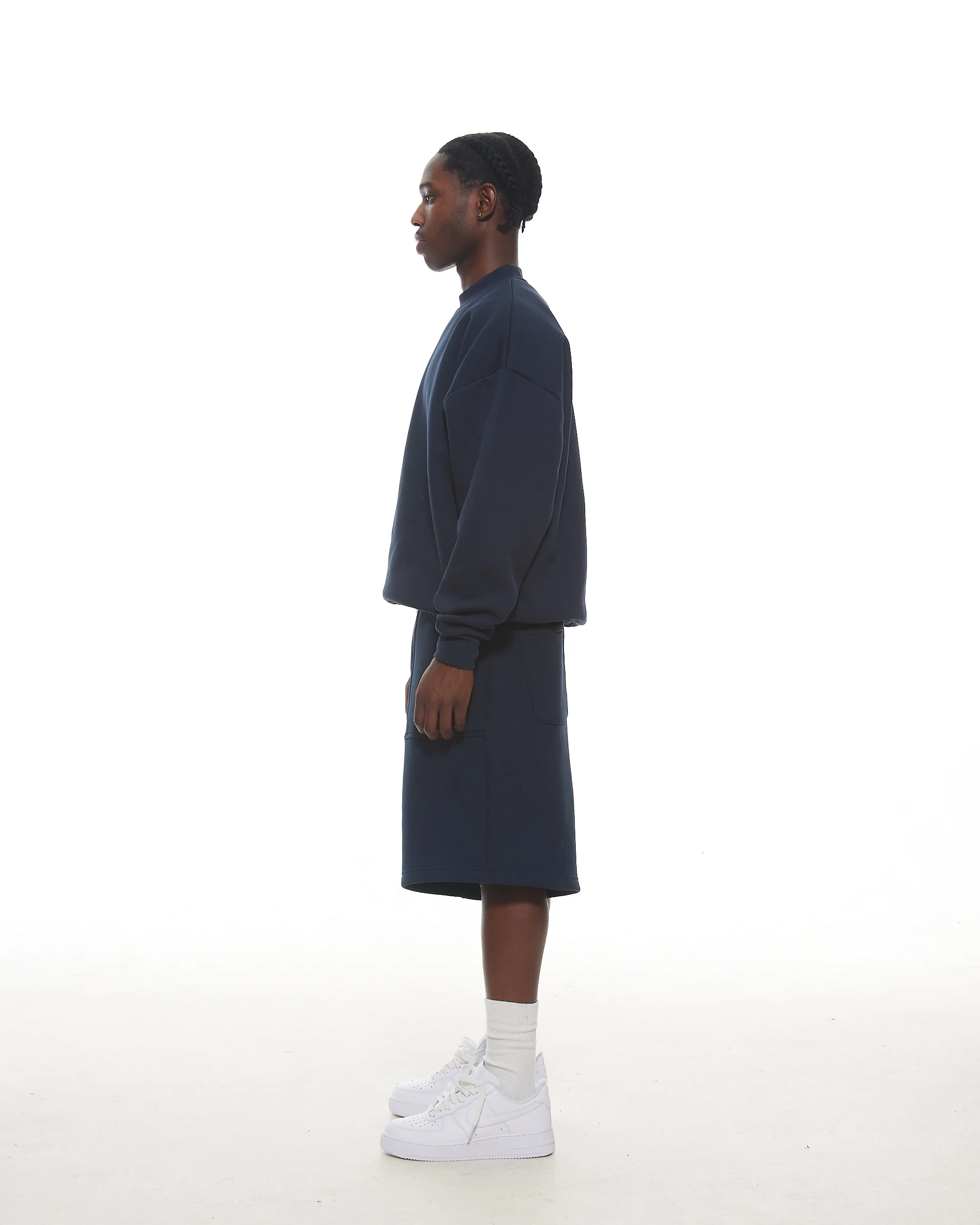 COZY SHORTS - NAVY - Image 4