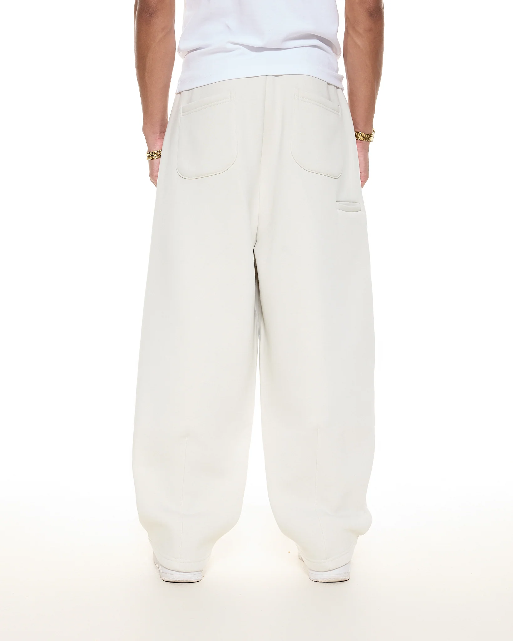 COZY STRAIGHT LEG SWEATS - CHALK - Image 6