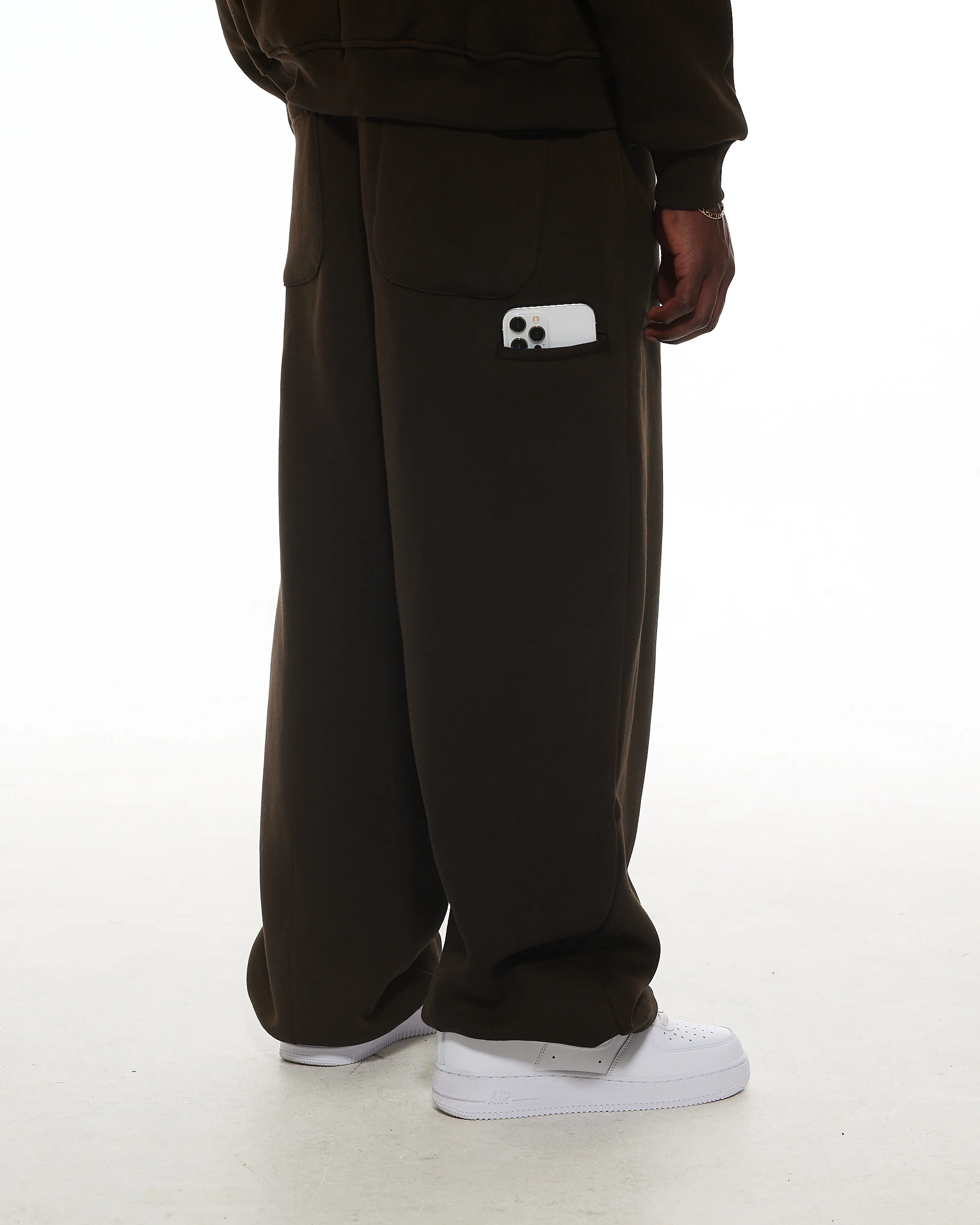 COZY STRAIGHT LEG SWEATS - COFFEE - Image 7