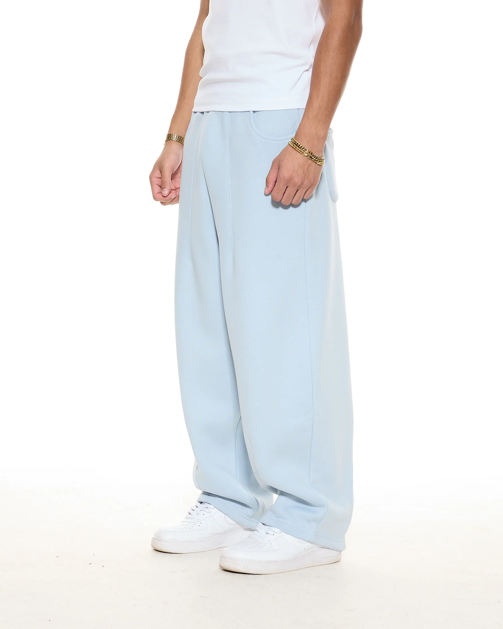 COZY STRAIGHT LEG SWEATS - GLACIER - Image 3