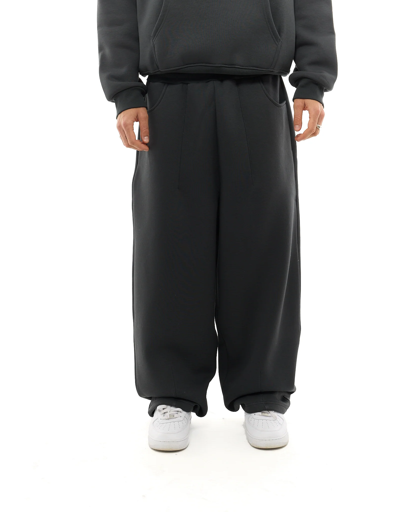 COZY STRAIGHT LEG SWEATS - GRANITE - Image 2
