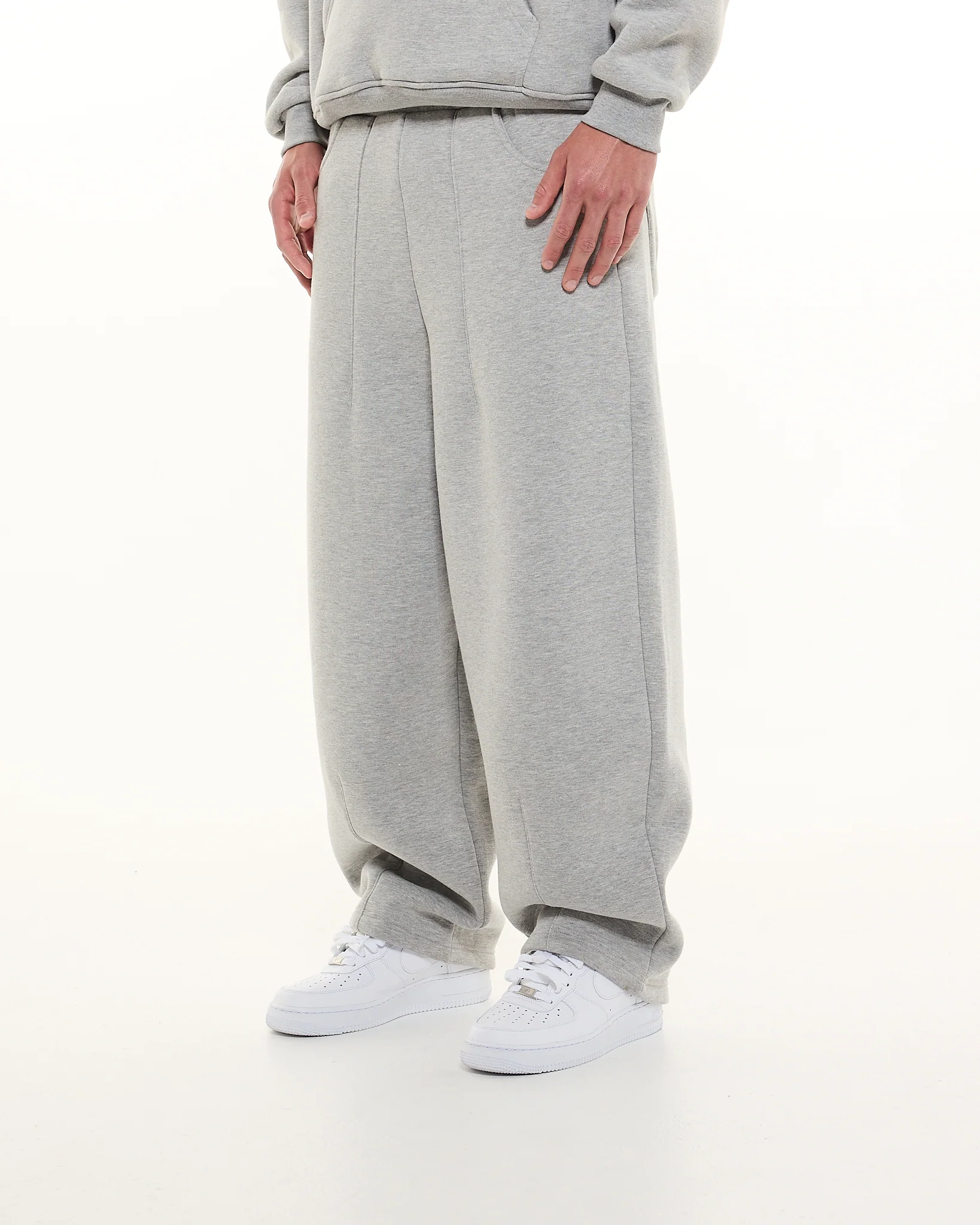 COZY STRAIGHT LEG SWEATS - GREY - Image 4