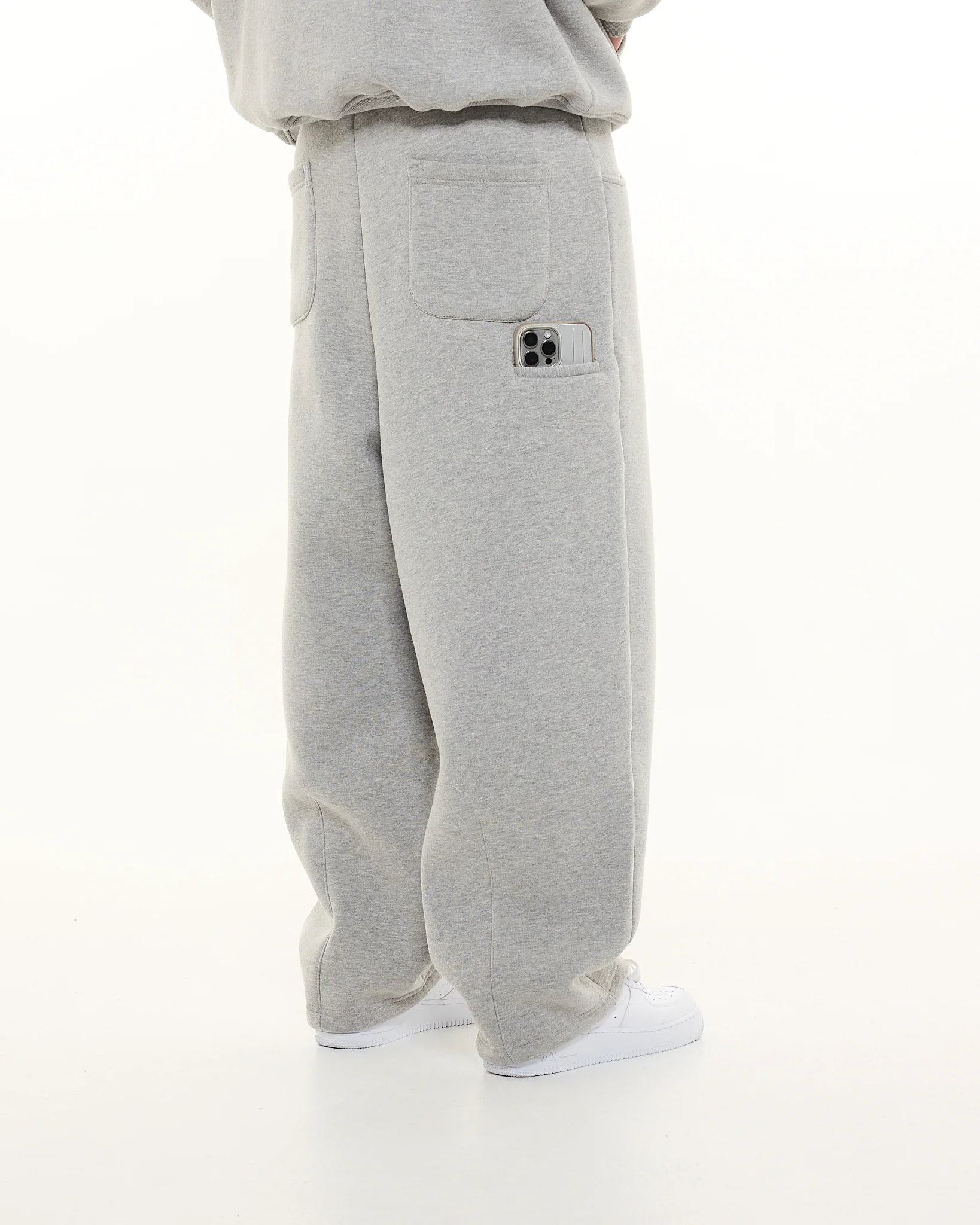 COZY STRAIGHT LEG SWEATS - GREY - Image 8