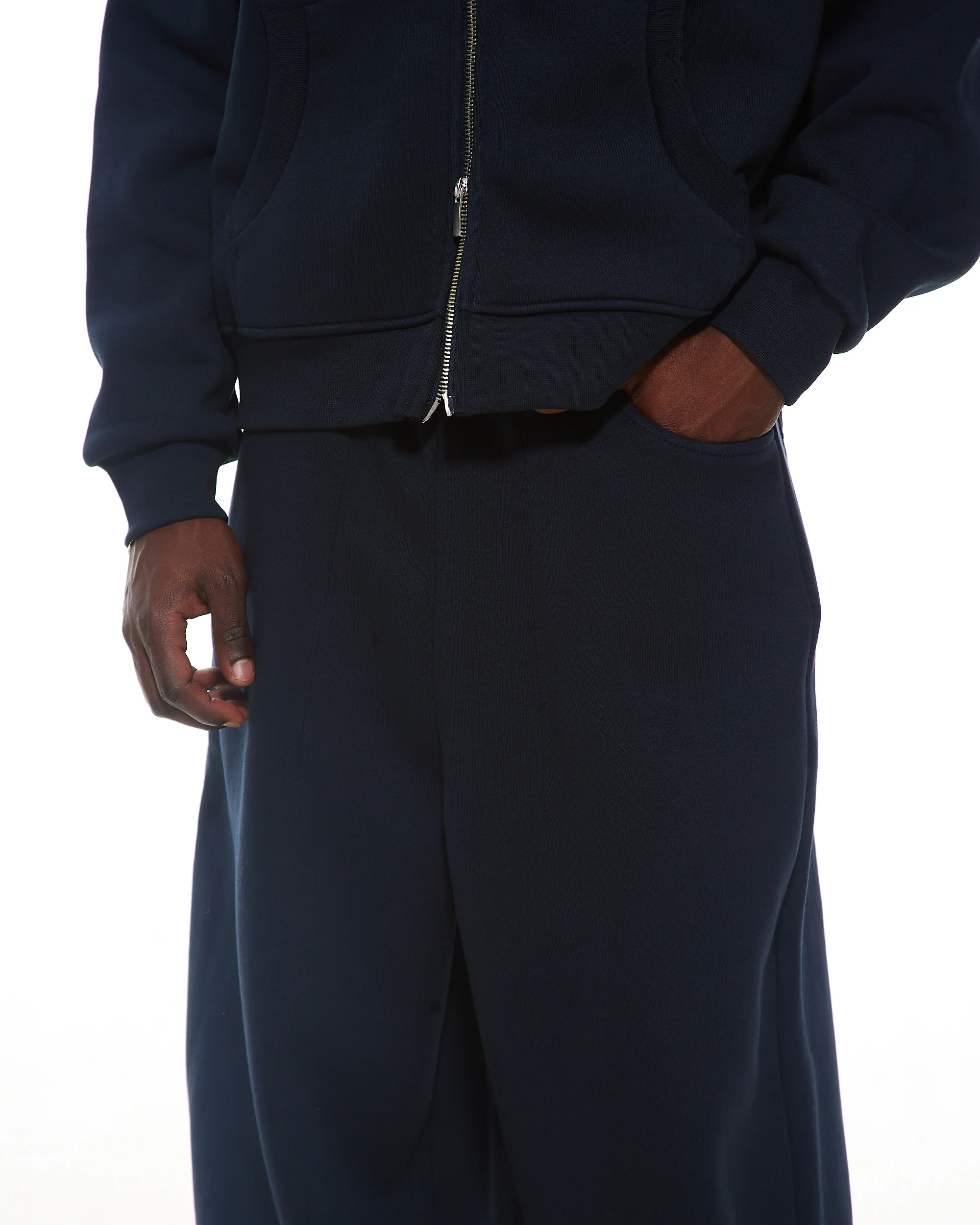 COZY STRAIGHT LEG SWEATS - NAVY - Image 5