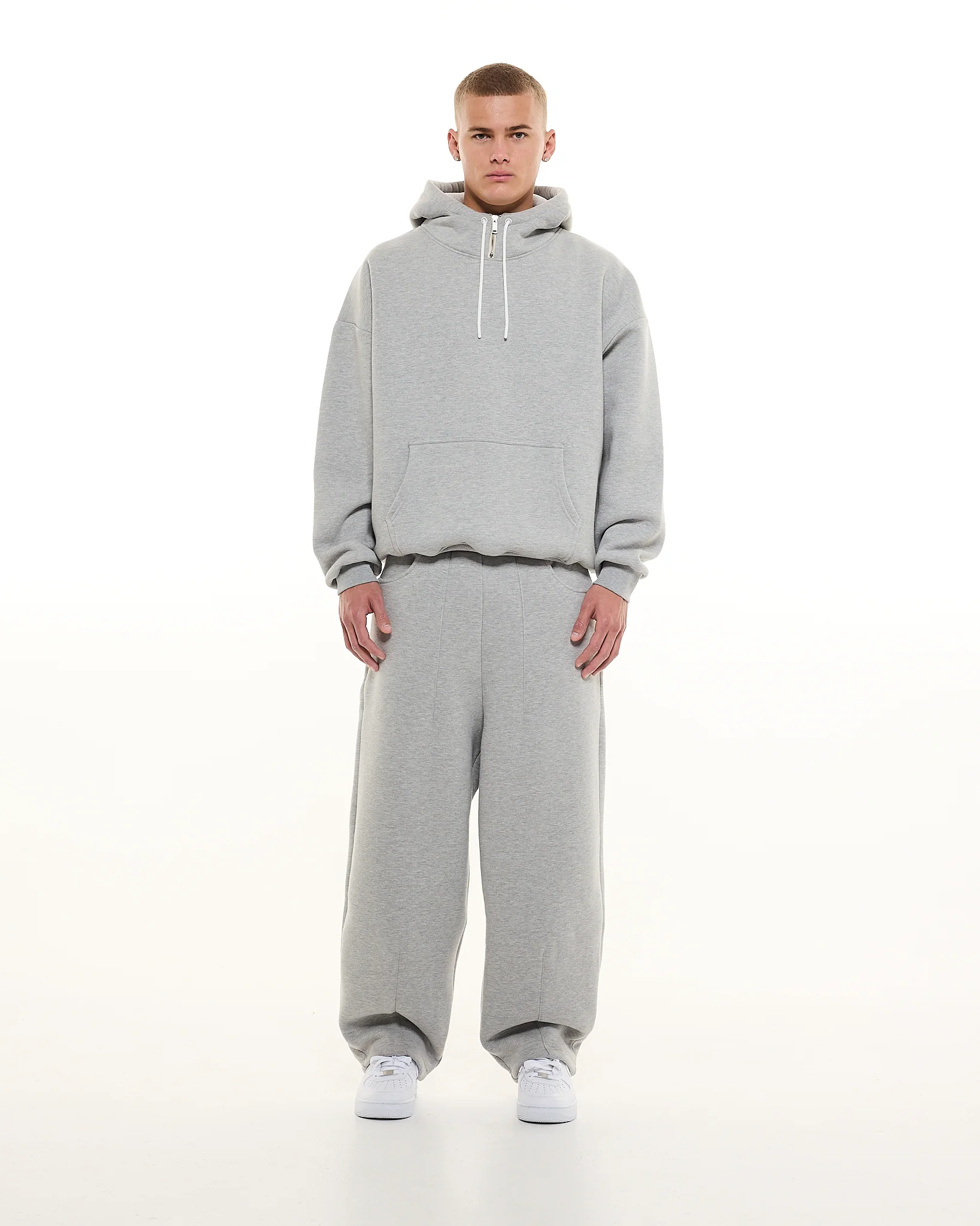 COZY TECH HOODIE - GREY - Image 3