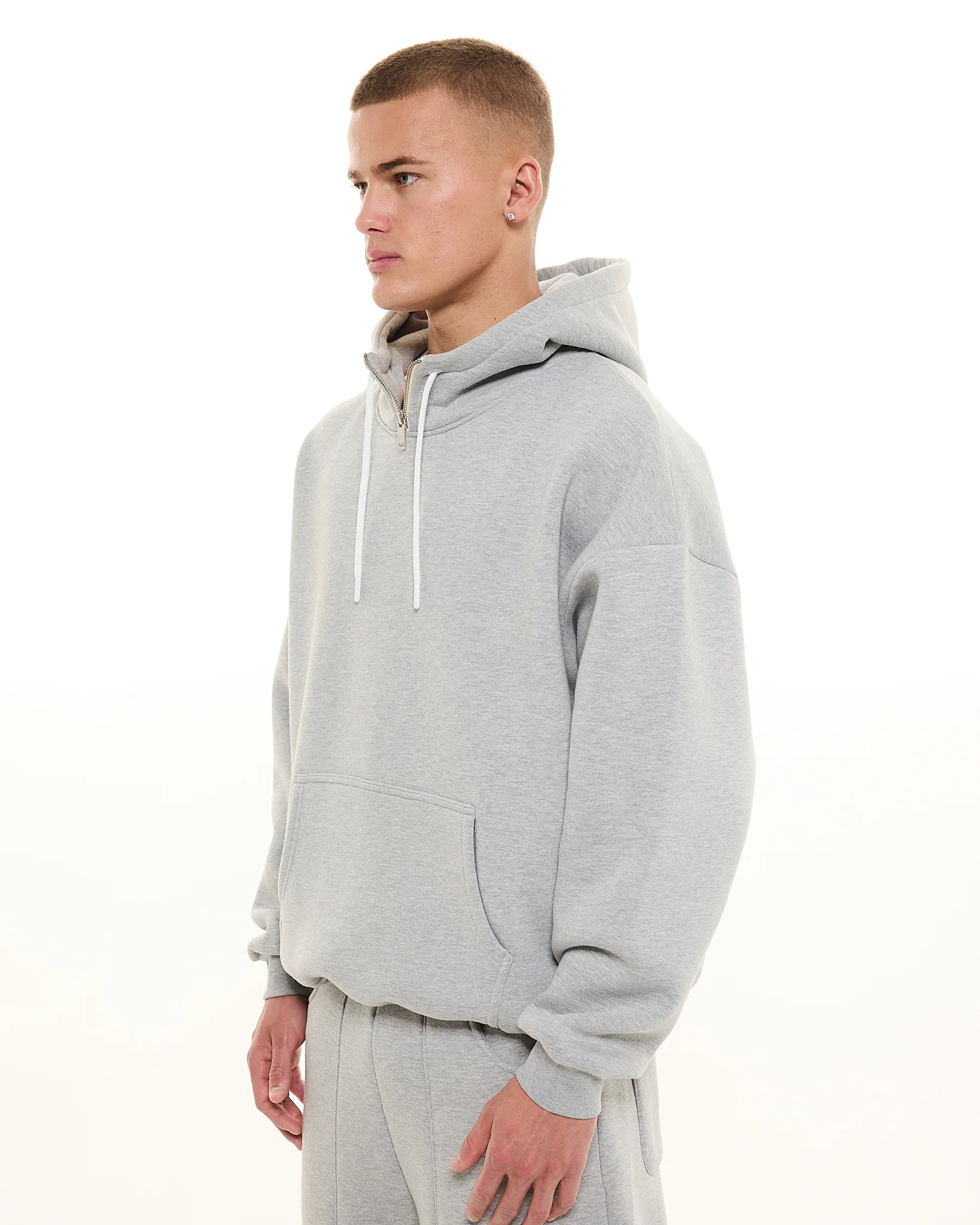 COZY TECH HOODIE - GREY - Image 4