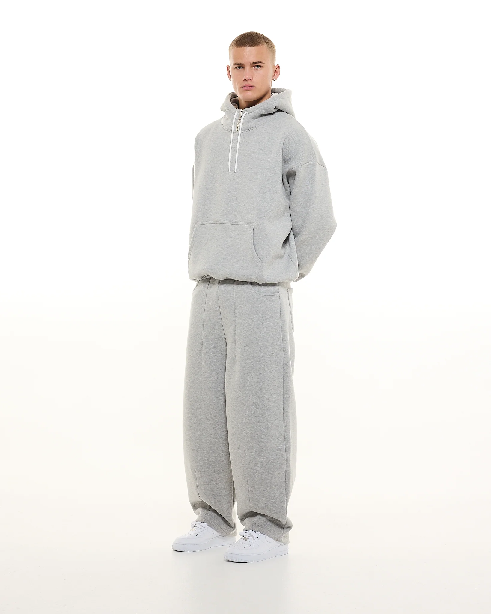 COZY TECH HOODIE - GREY - Image 5