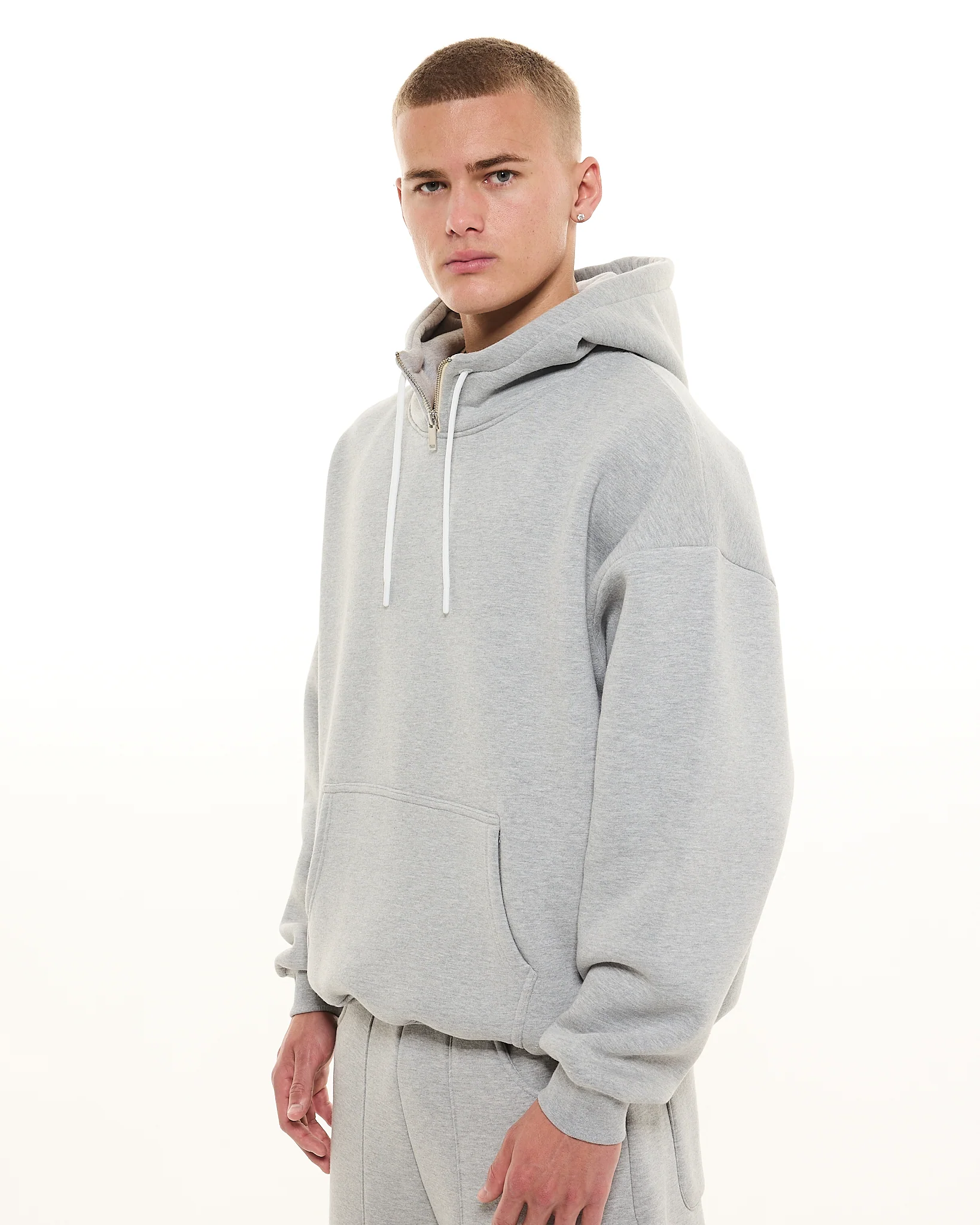COZY TECH HOODIE - GREY - Image 6