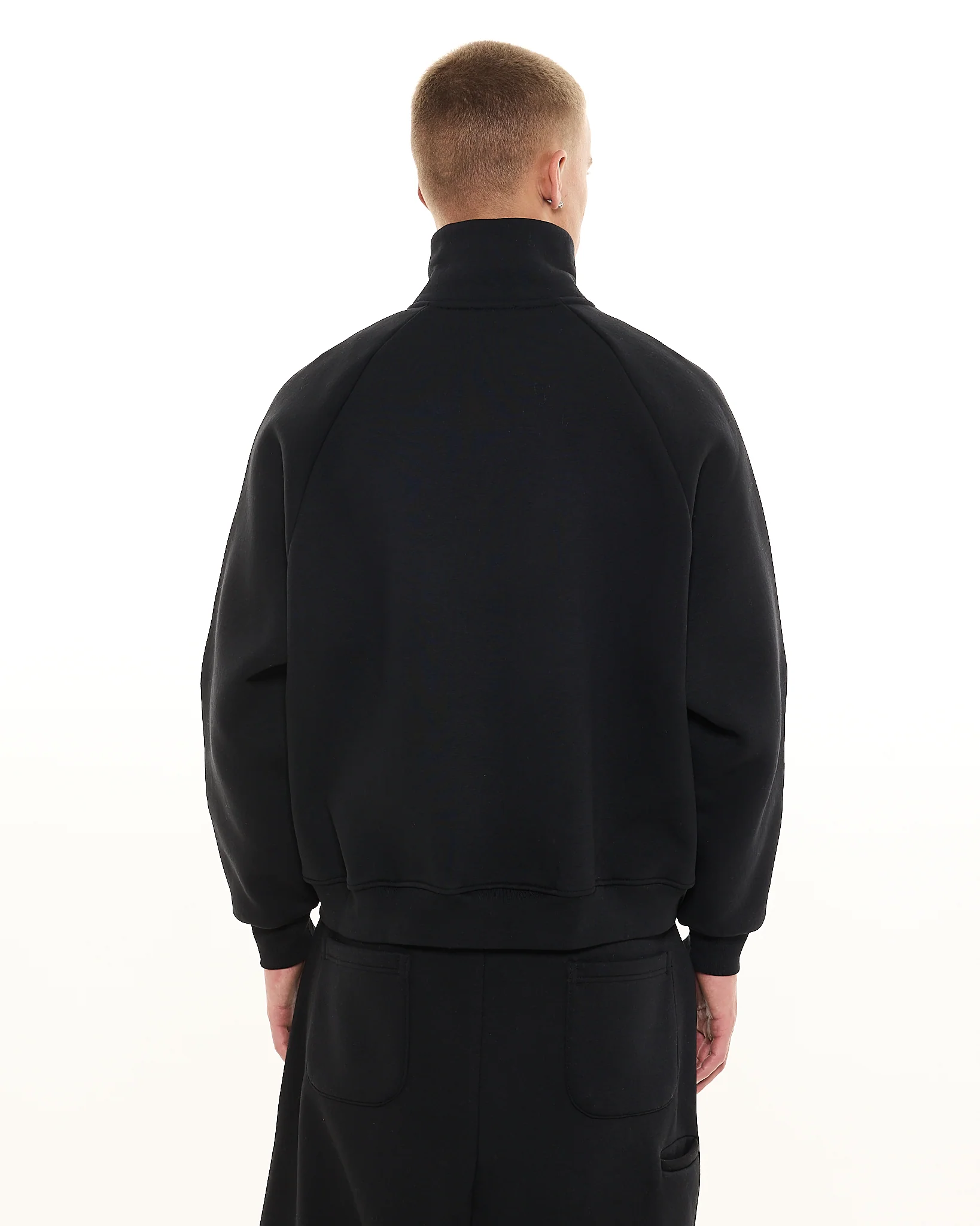 COZY TRACK JACKET - BLACK - Image 5
