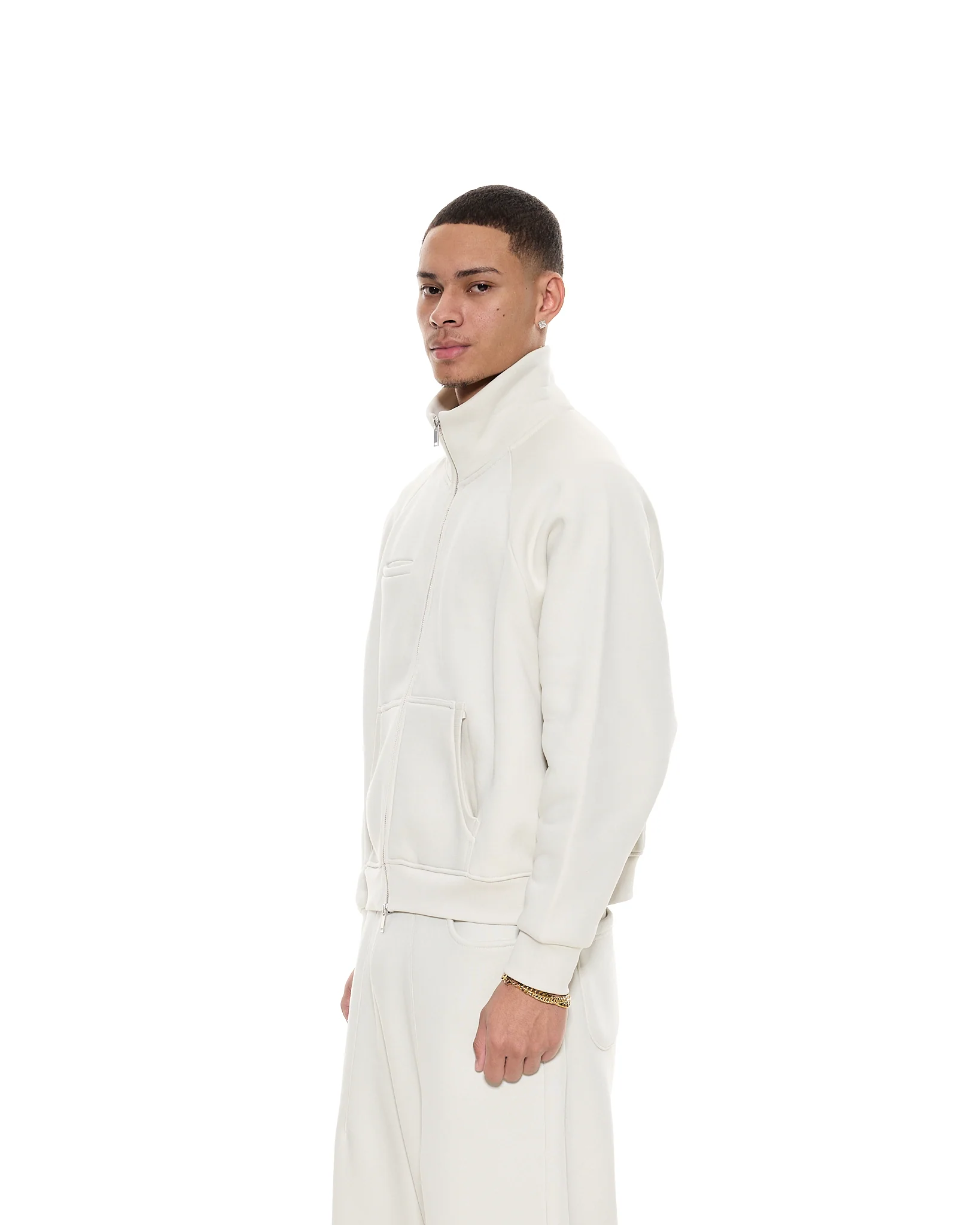 COZY TRACK JACKET - CHALK - Image 5