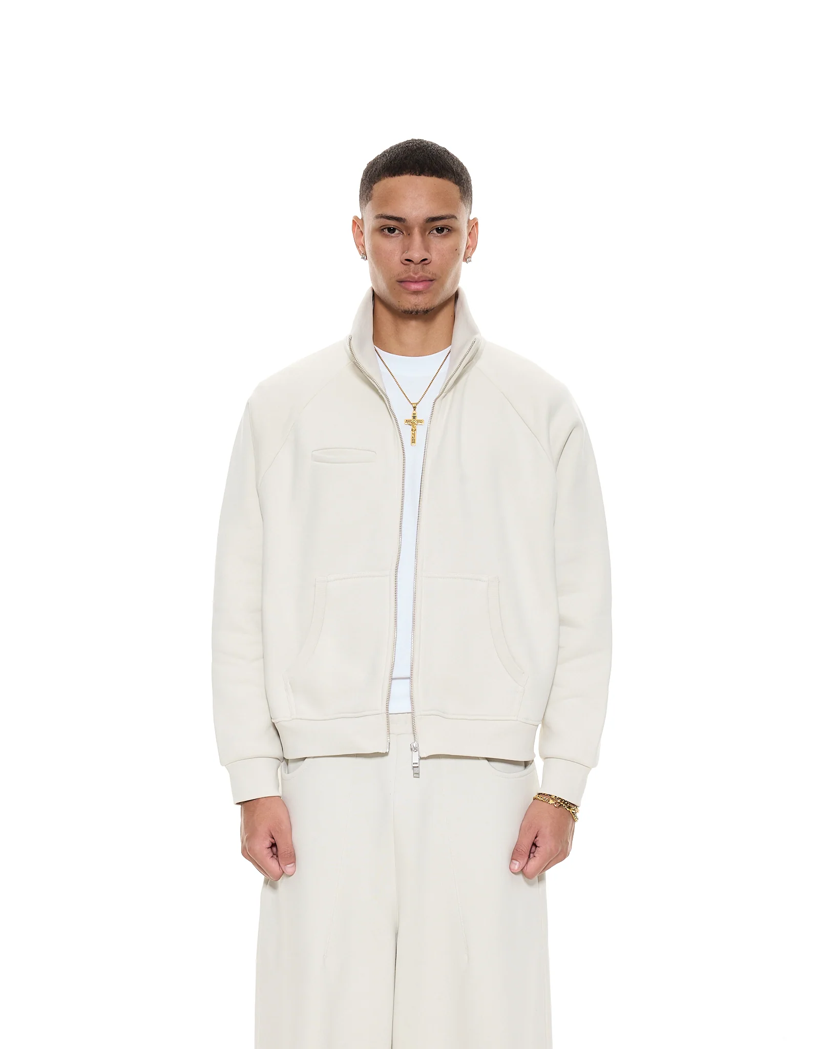 COZY TRACK JACKET - CHALK - Image 7
