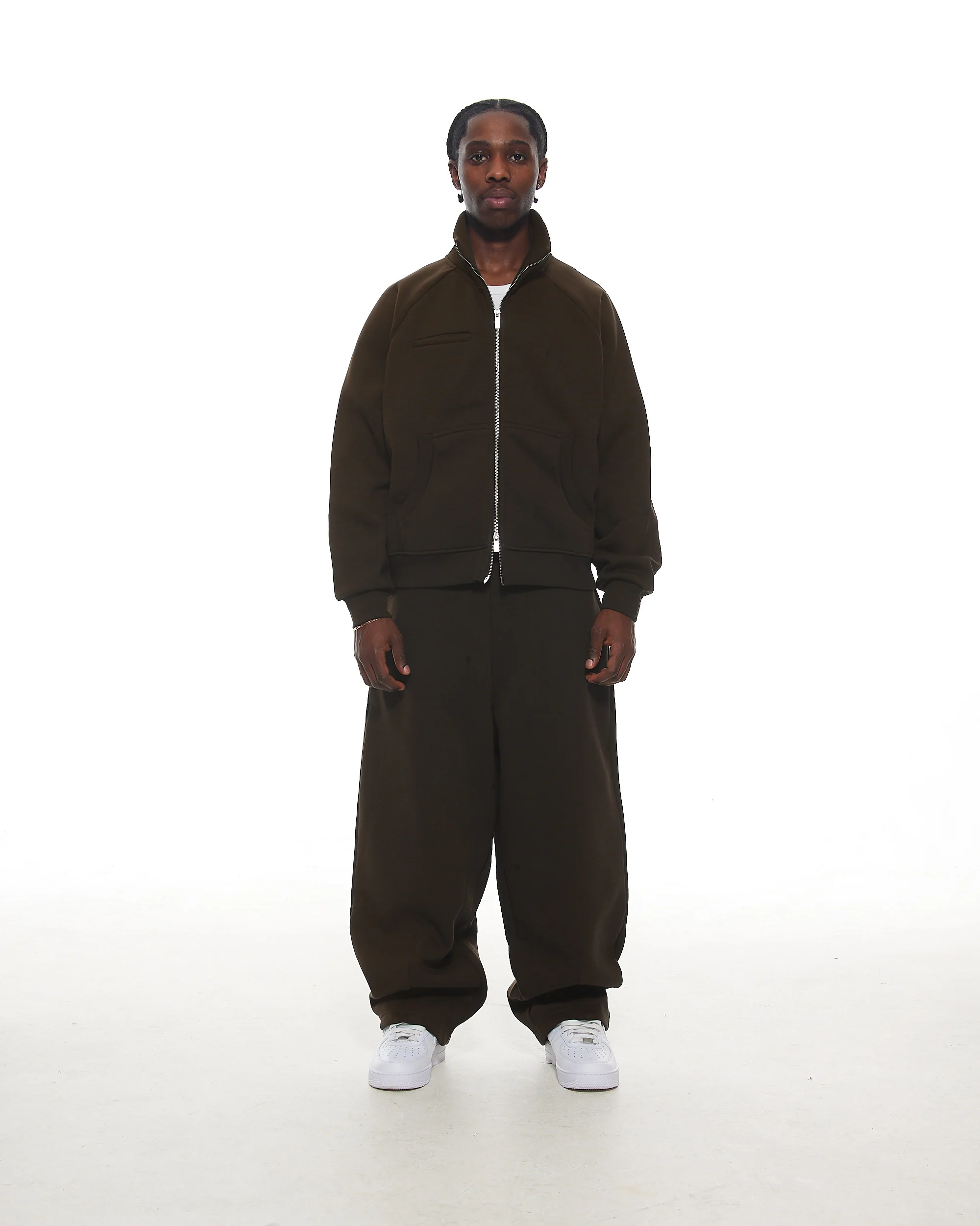 COZY TRACK JACKET - COFFEE - Image 2