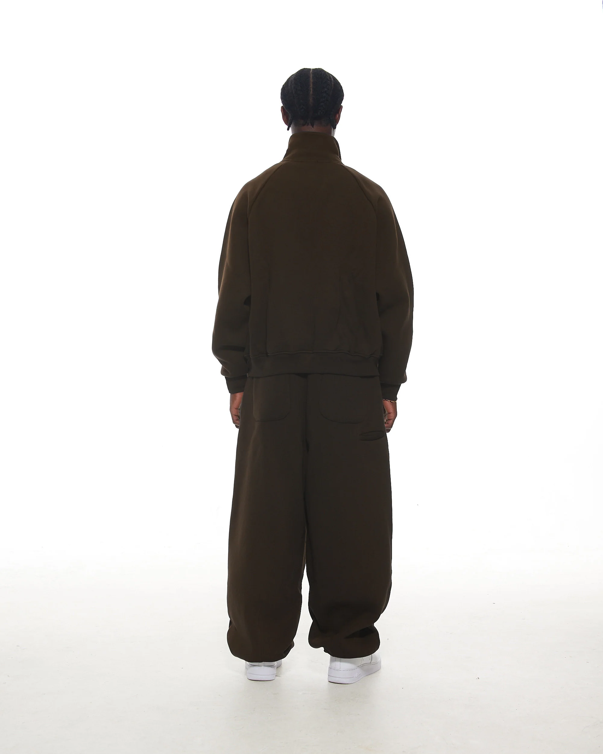 COZY TRACK JACKET - COFFEE - Image 4