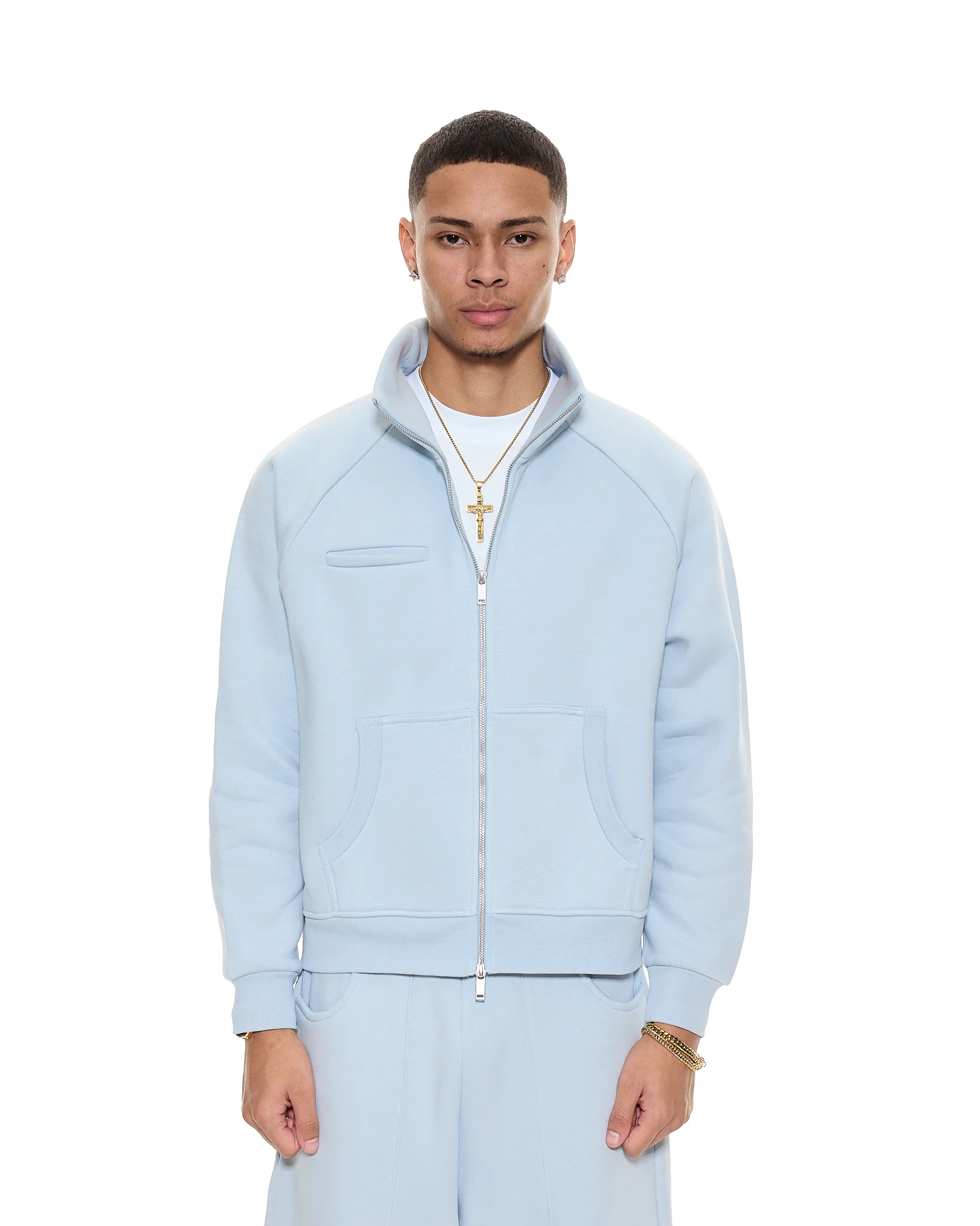 COZY TRACK JACKET - GLACIER - Image 4