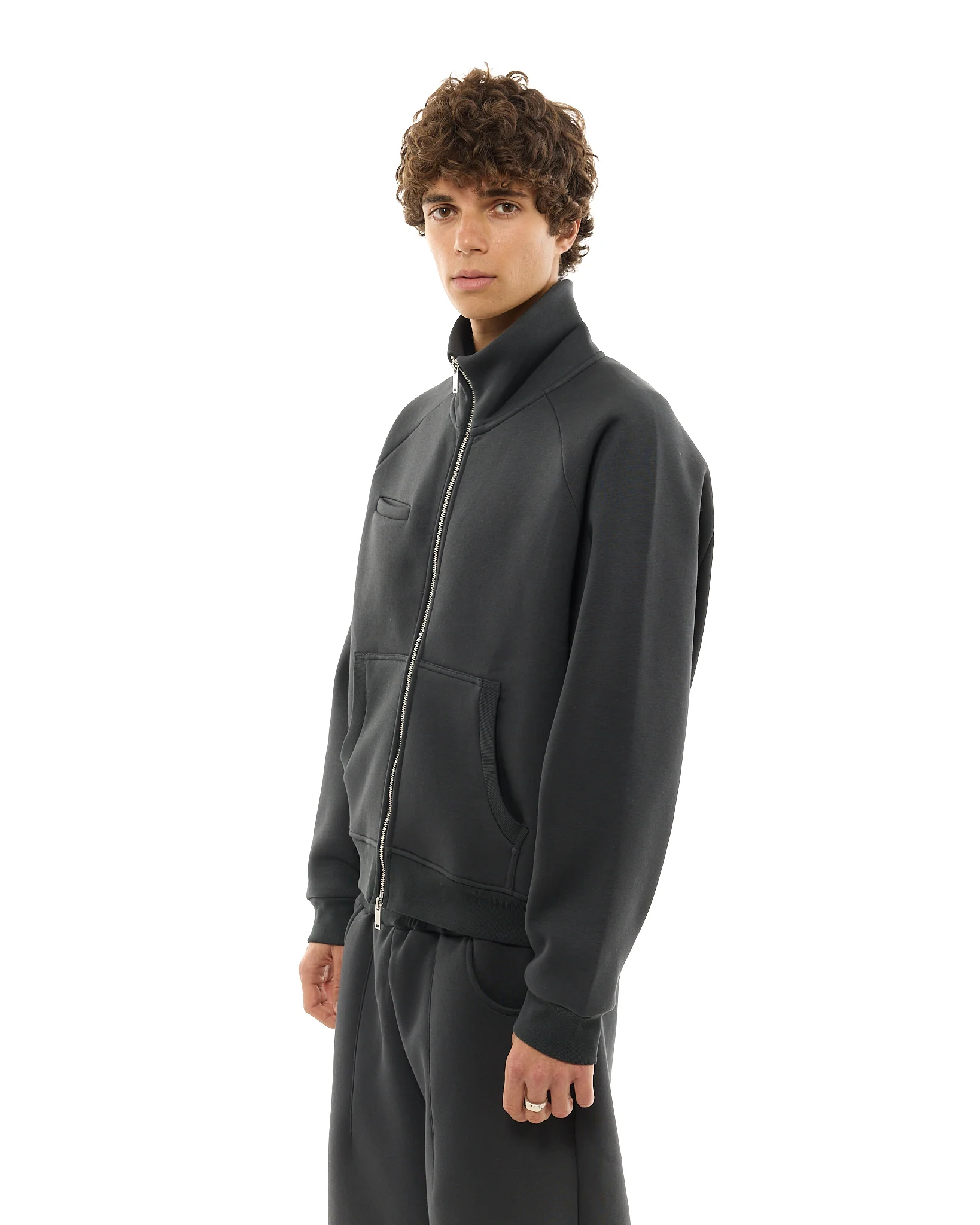 COZY TRACK JACKET - GRANITE - Image 4