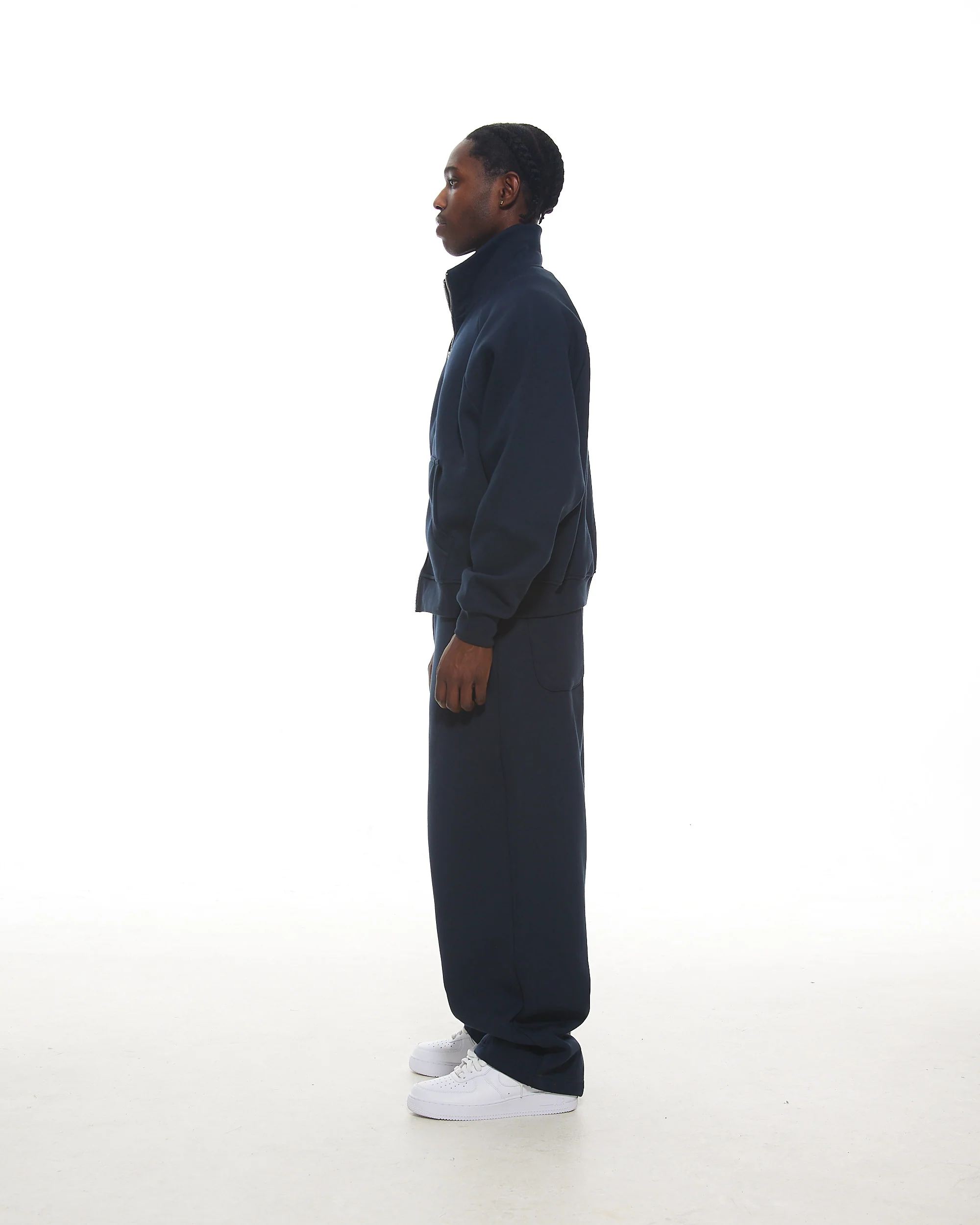COZY TRACK JACKET - NAVY - Image 4