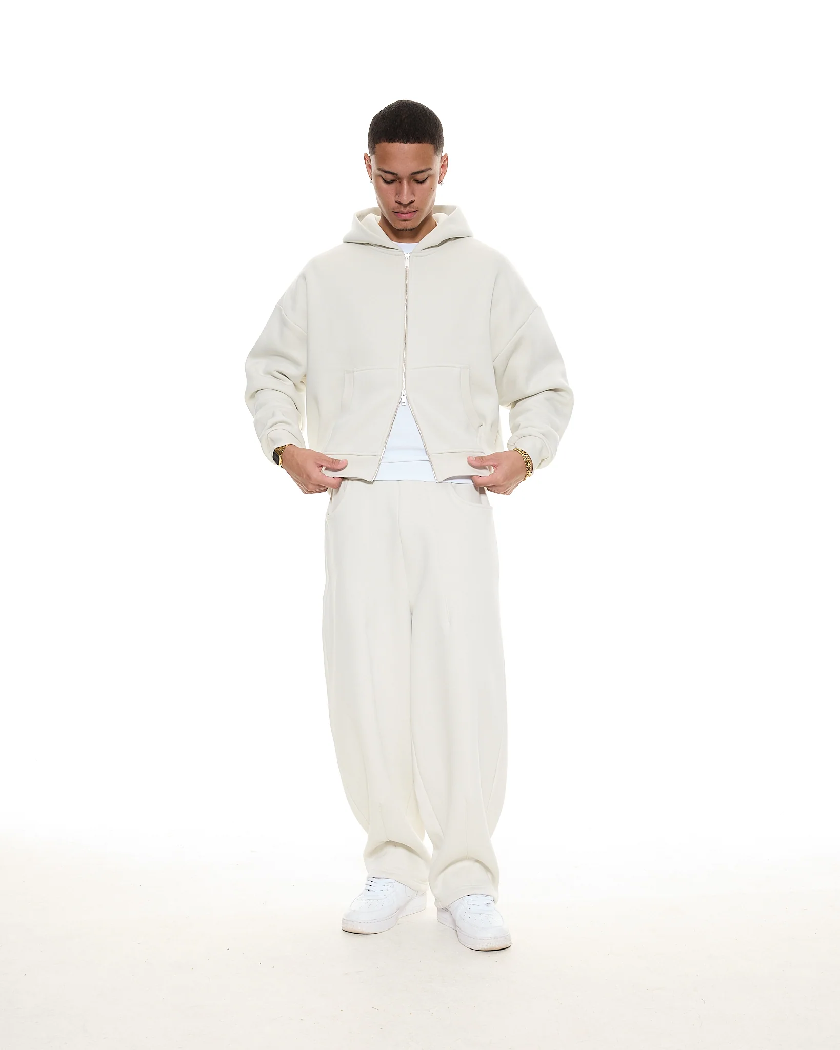 COZY ZIP UP - CHALK - Image 5