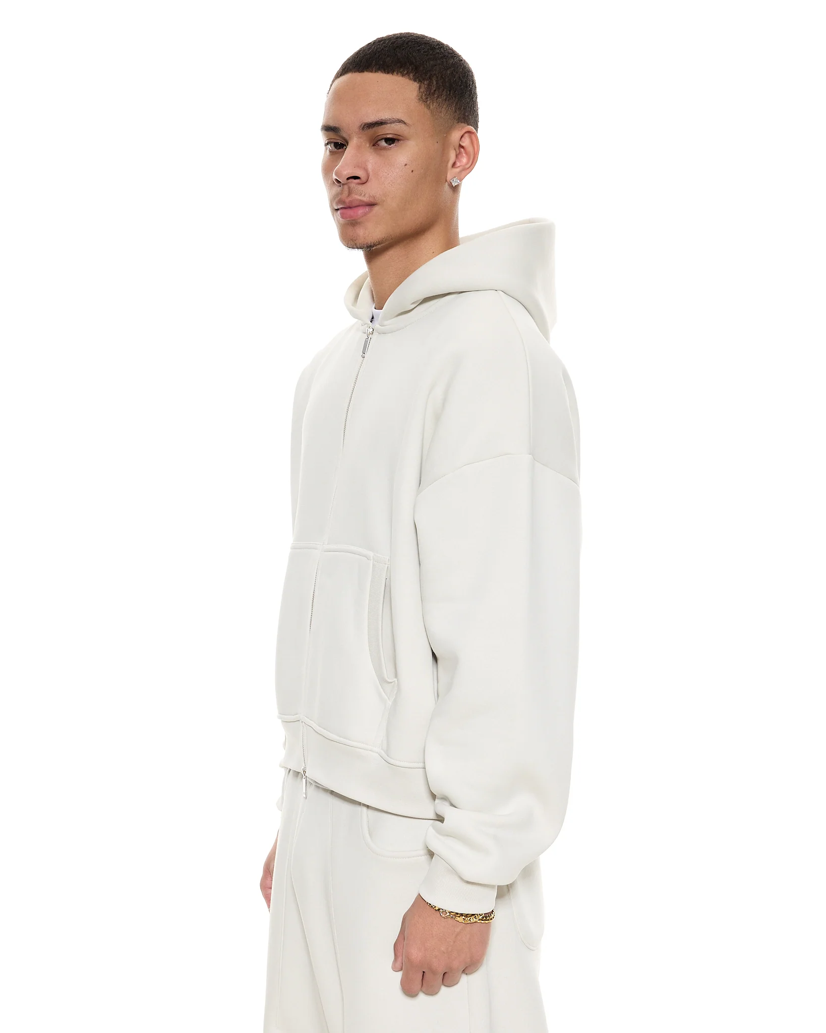 COZY ZIP UP - CHALK - Image 6