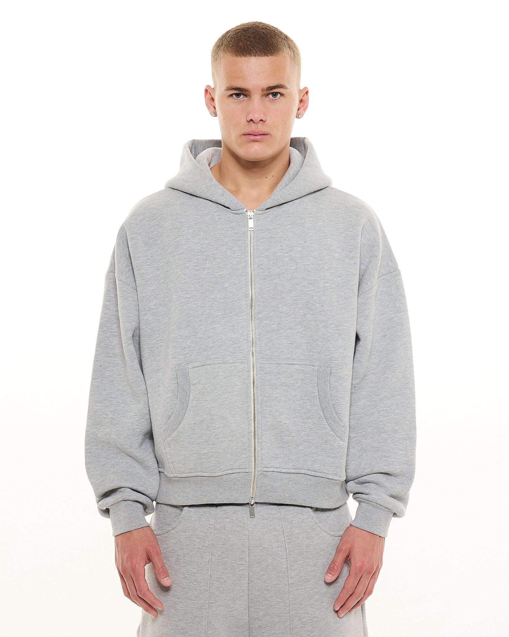 COZY ZIP UP - GREY - Image 2