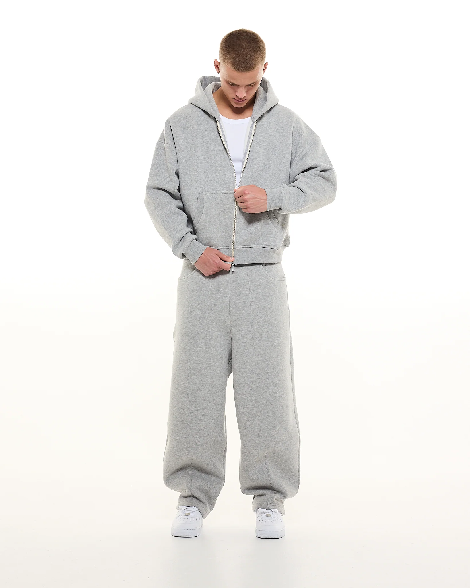 COZY ZIP UP - GREY - Image 5