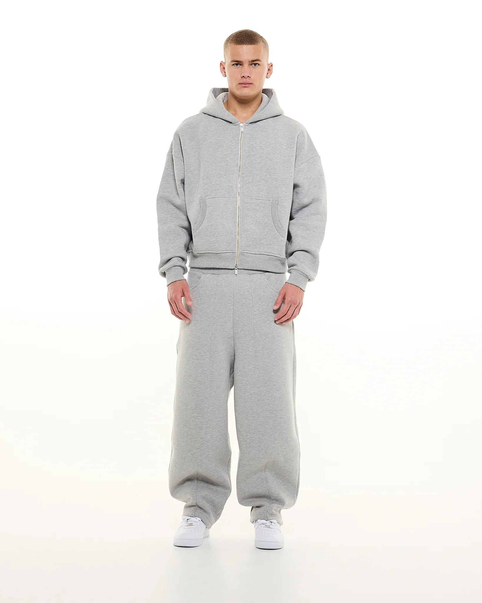 COZY ZIP UP - GREY - Image 6