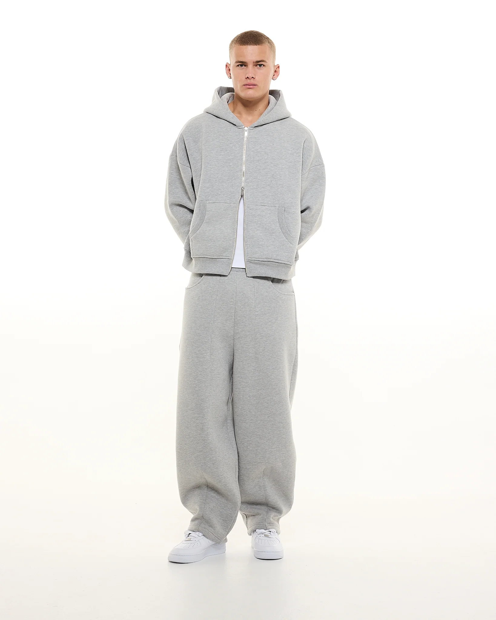 COZY ZIP UP - GREY - Image 7