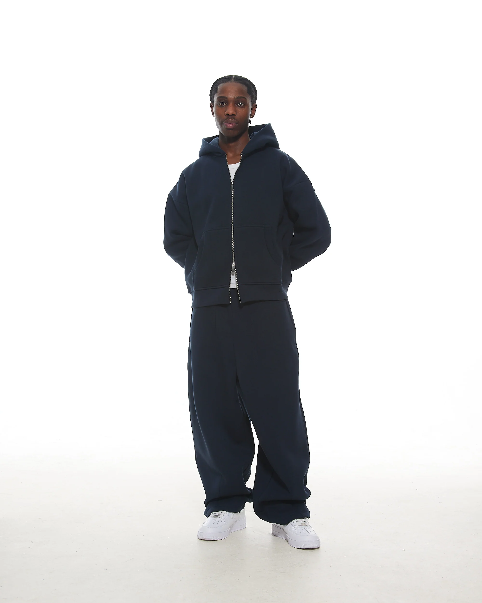COZY ZIP UP - NAVY - Image 6