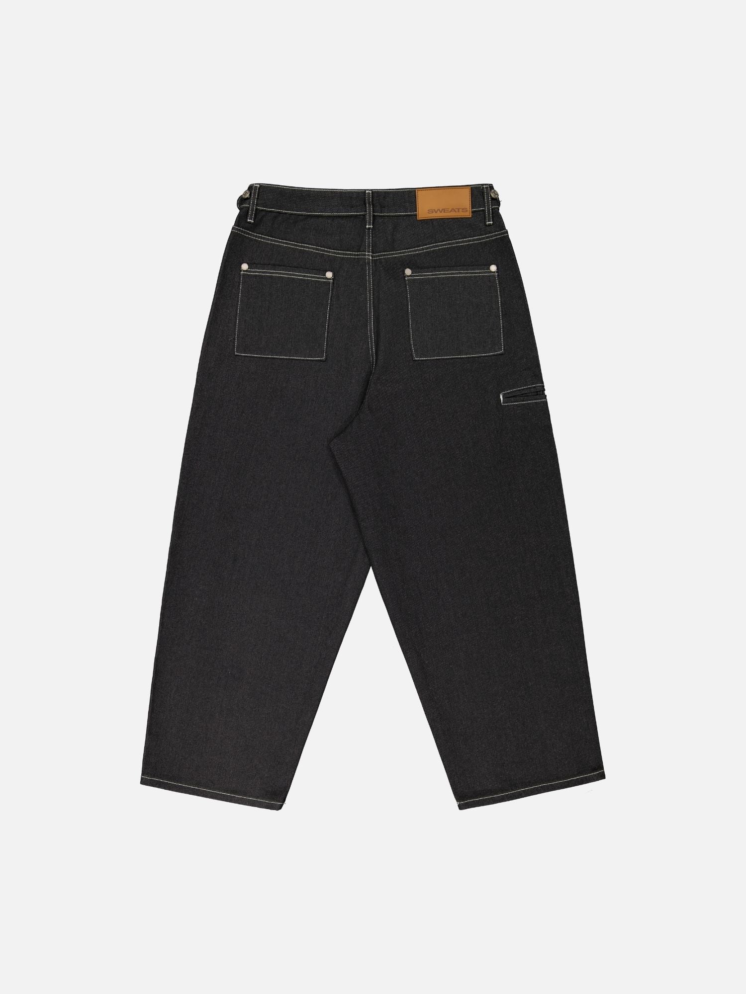 DENIM BAGGY JEANS - BLACK - Image 9