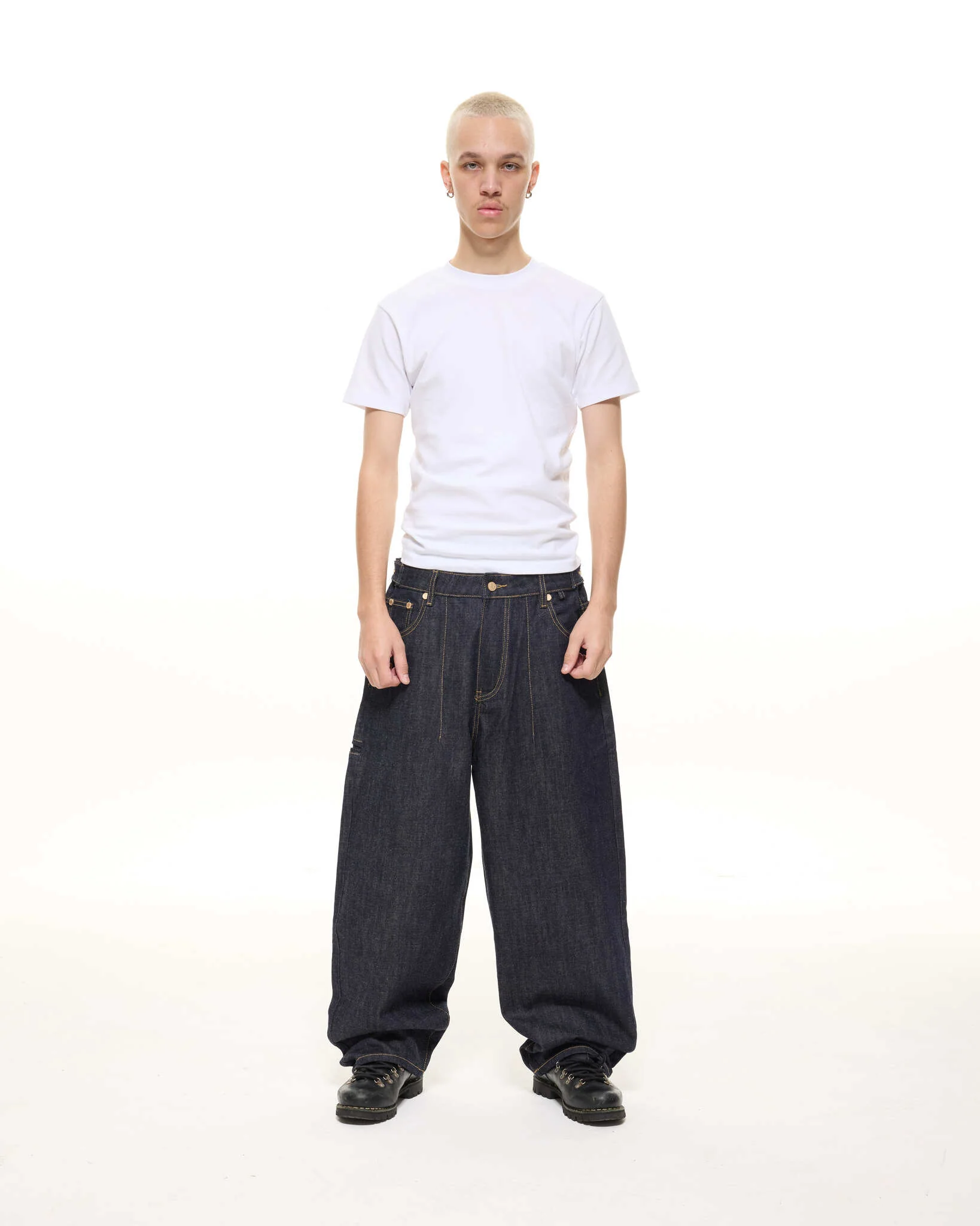DENIM BAGGY JEANS - INDIGO - Image 3