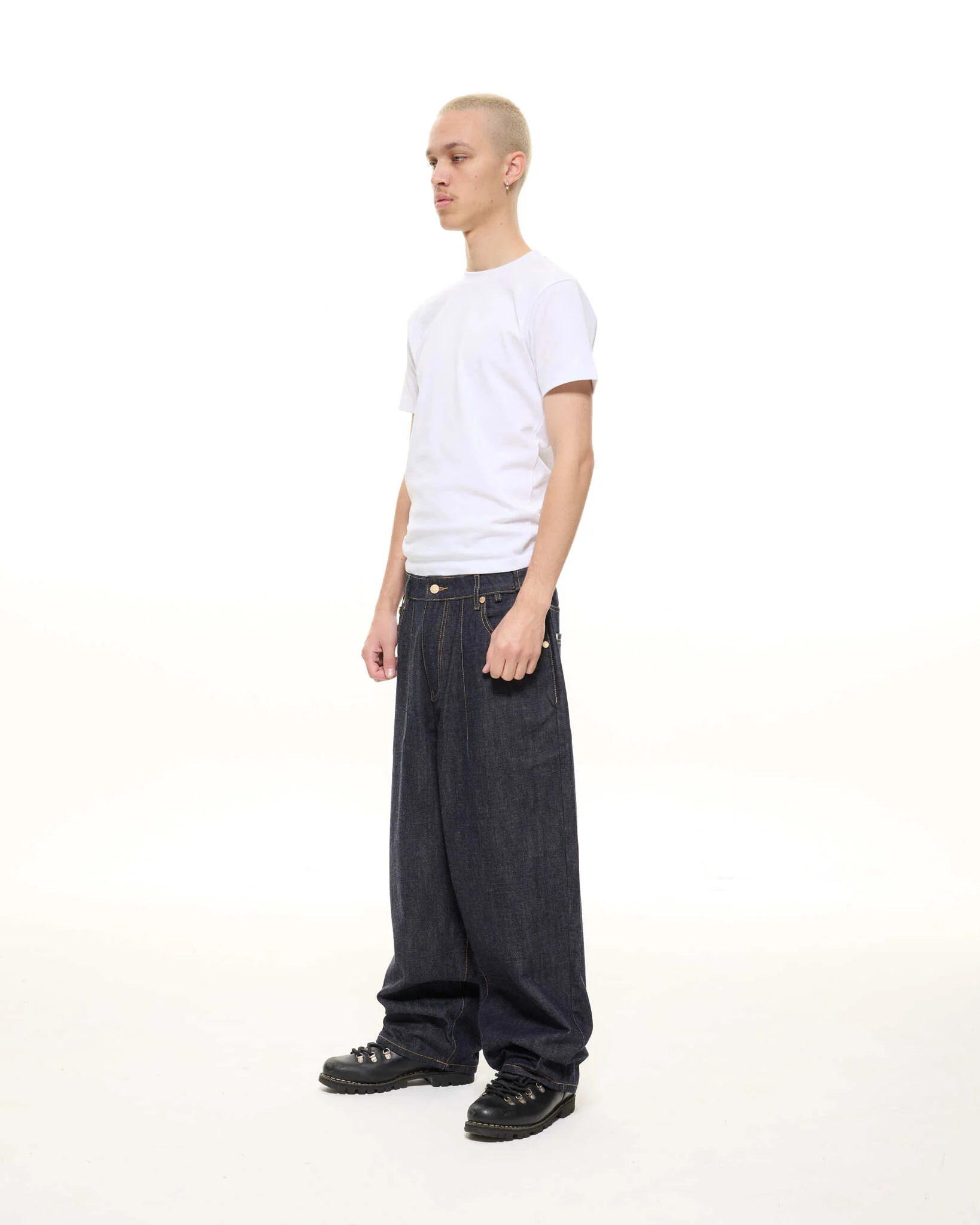 DENIM BAGGY JEANS - INDIGO - Image 4