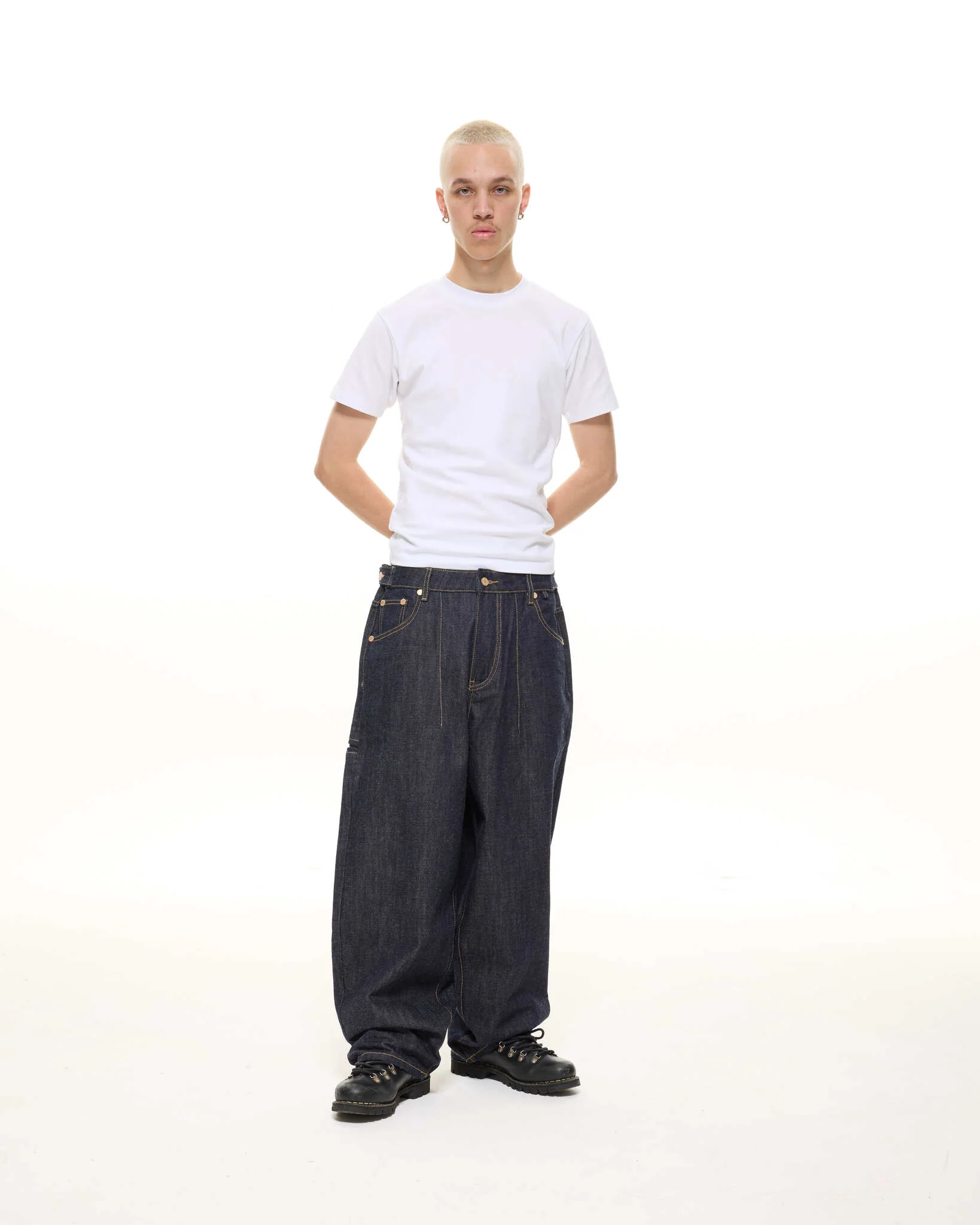 DENIM BAGGY JEANS - INDIGO - Image 6