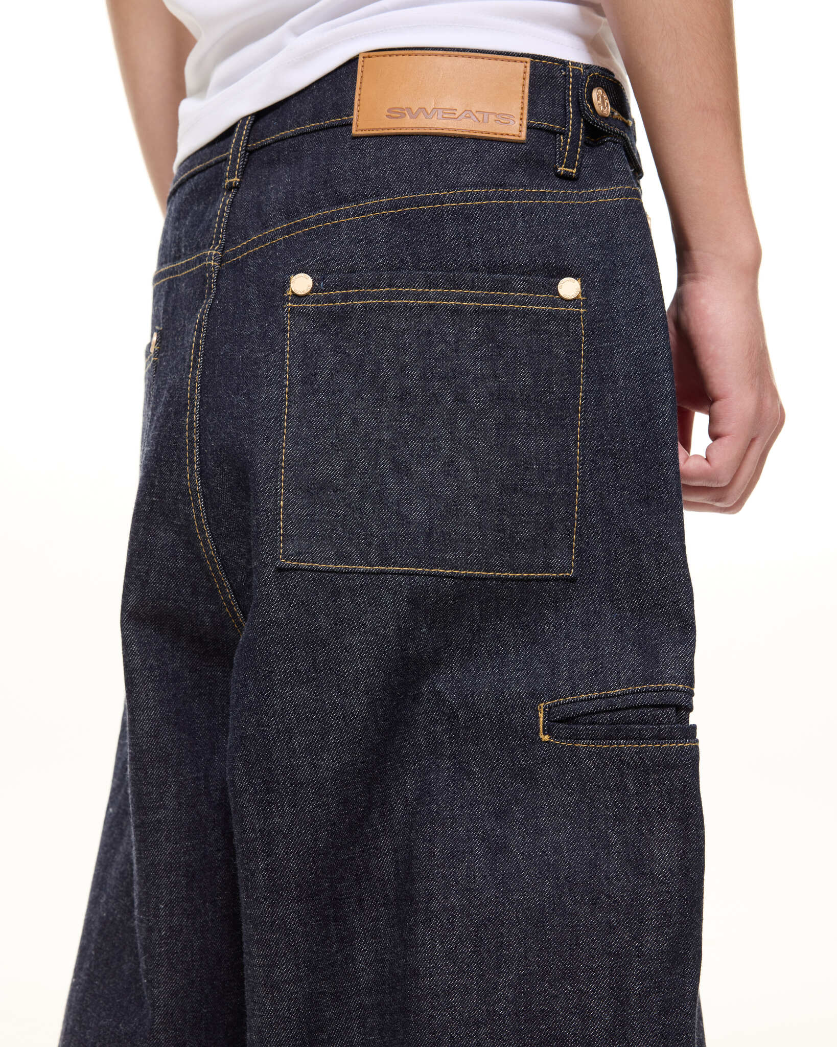 DENIM BAGGY JEANS - INDIGO - Image 8