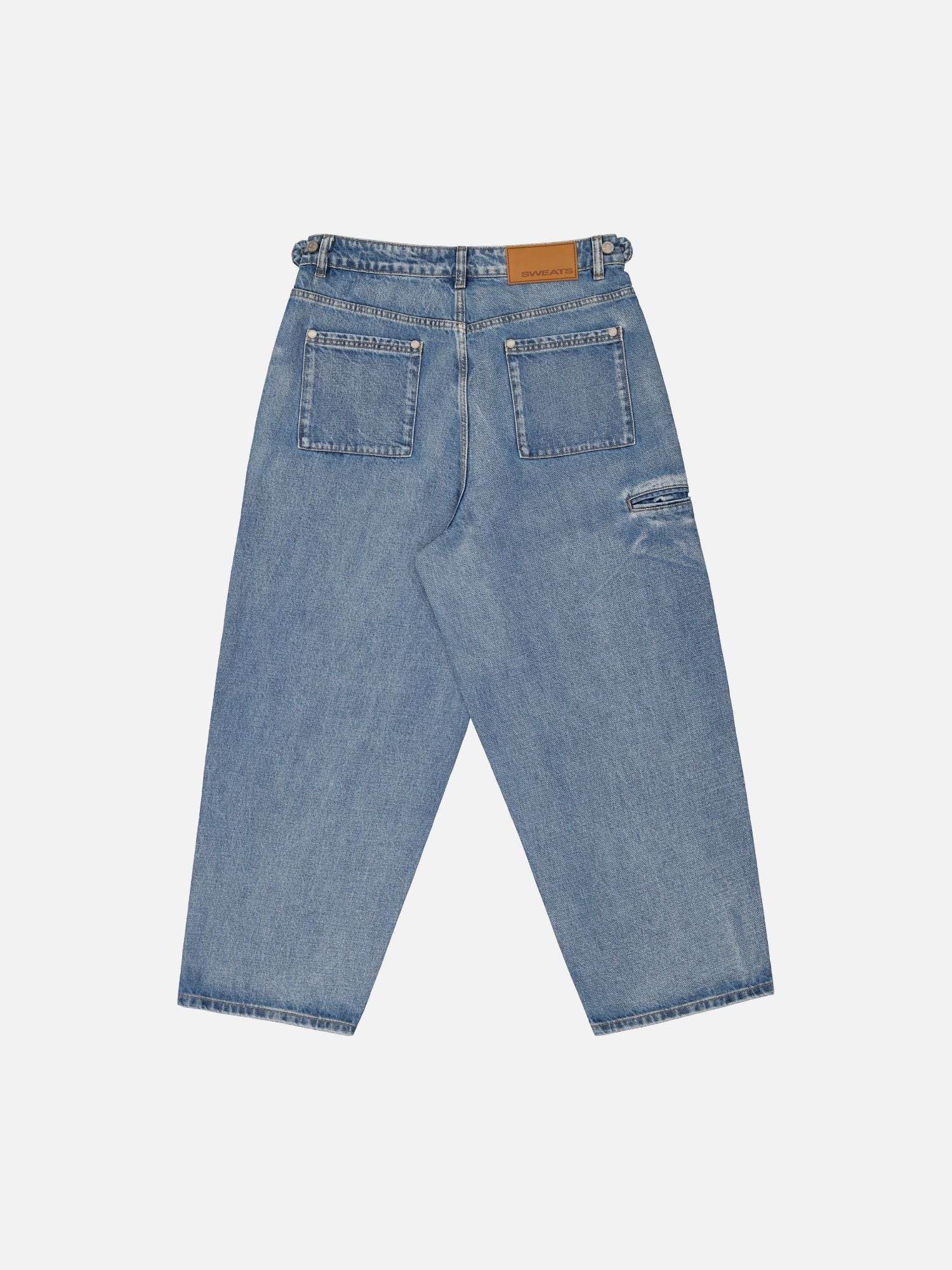DENIM BAGGY JEANS - LIGHT BLUE - Image 9