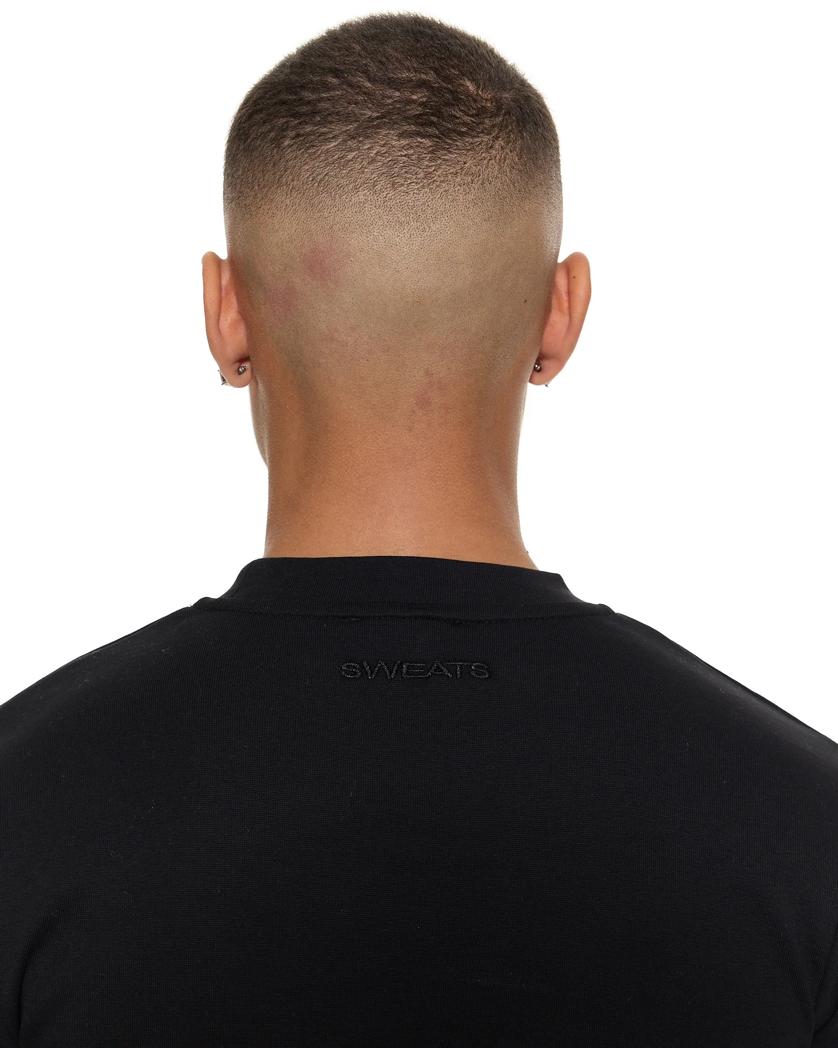 FITTED T-SHIRT - BLACK - Image 5