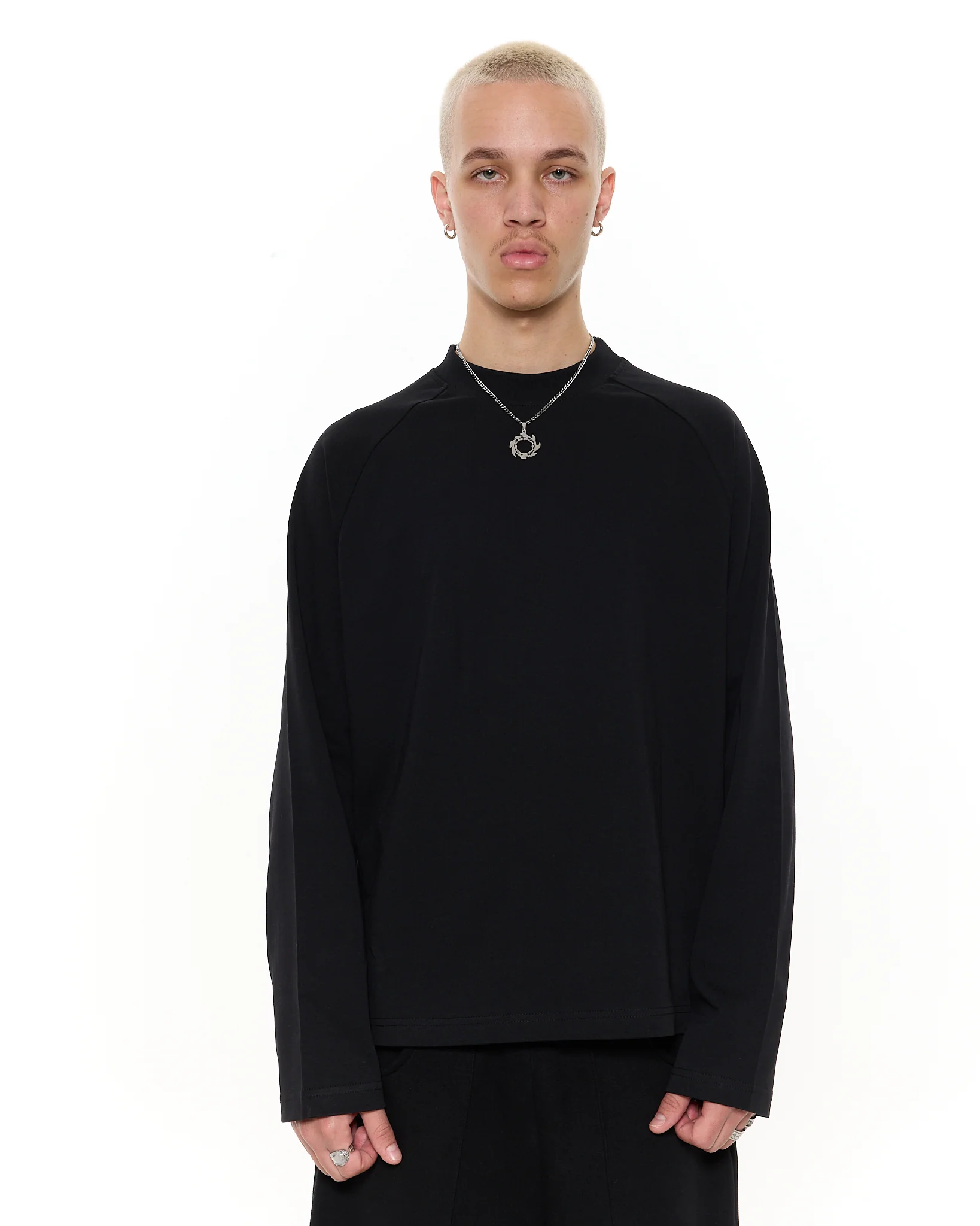 Long Sleeve T-Shirt - Black - Image 2
