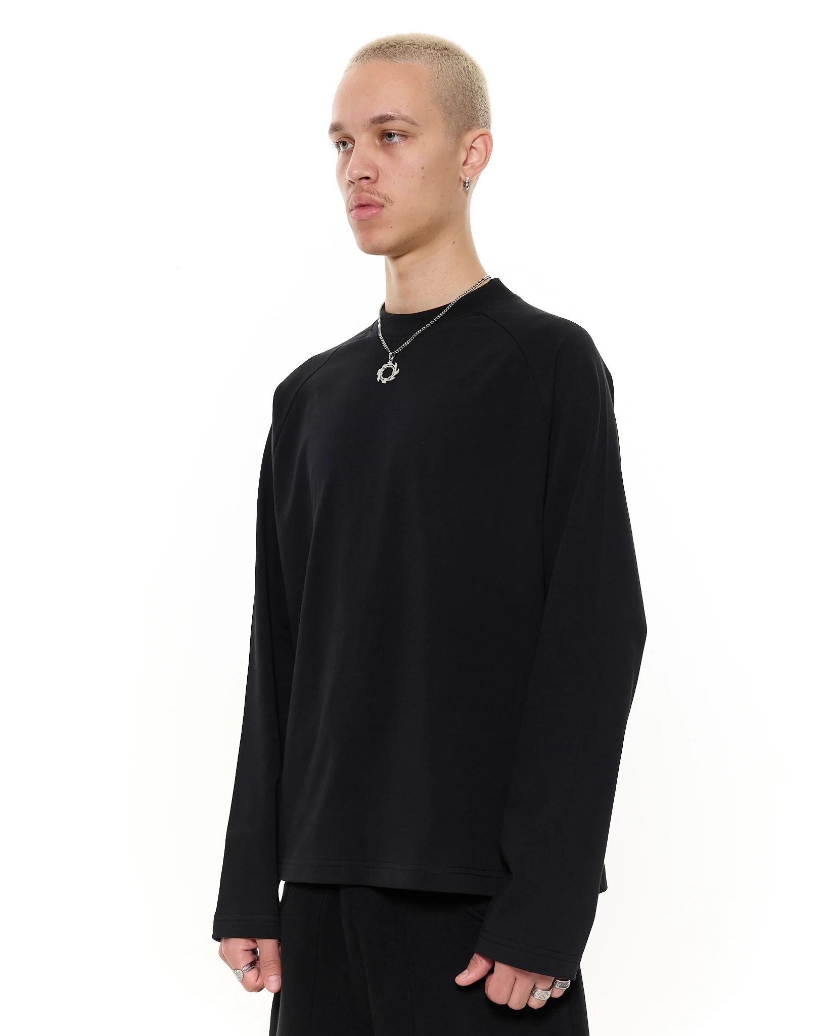 Long Sleeve T-Shirt - Black - Image 4