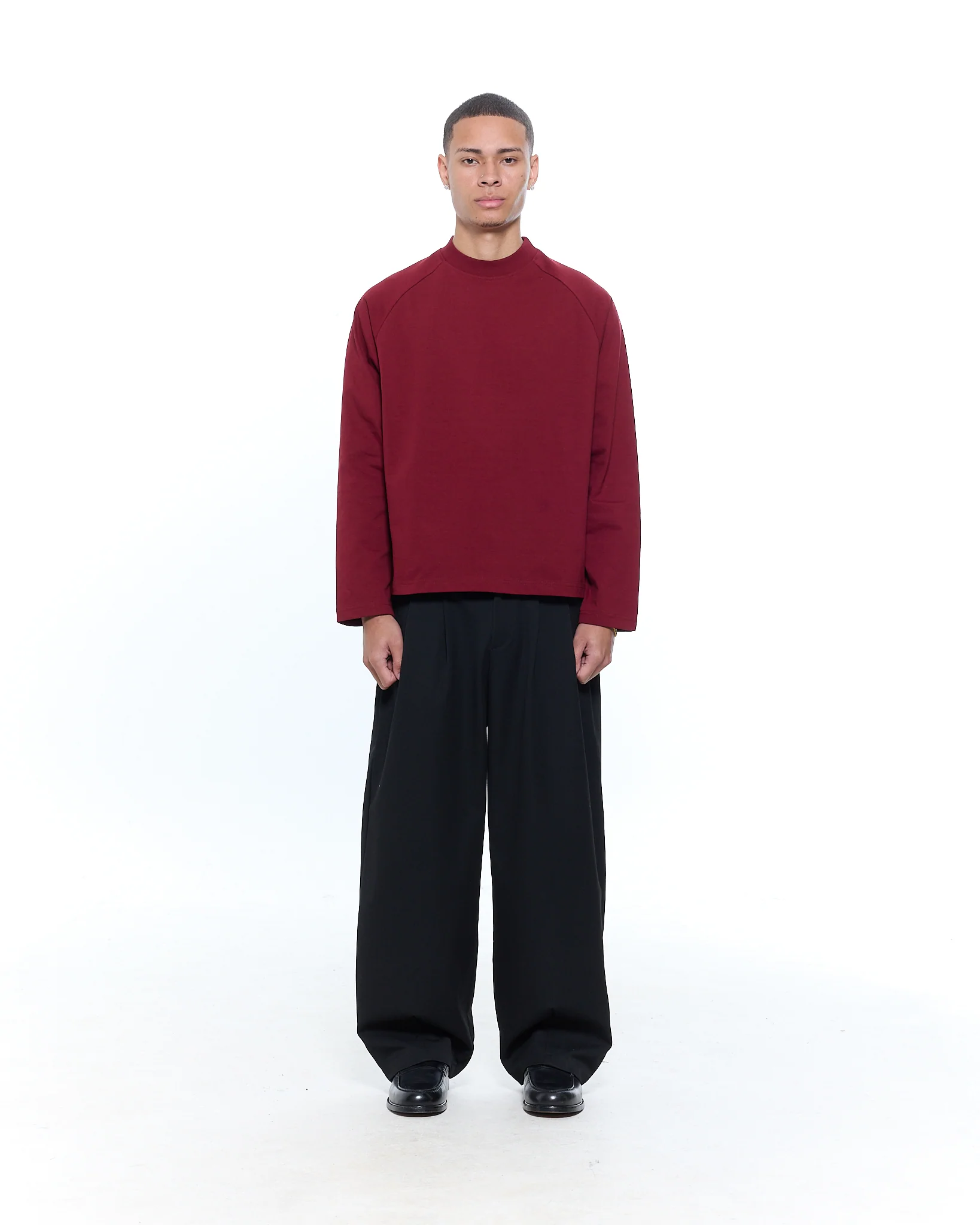 Long Sleeve T-Shirt - Burgundy - Image 3