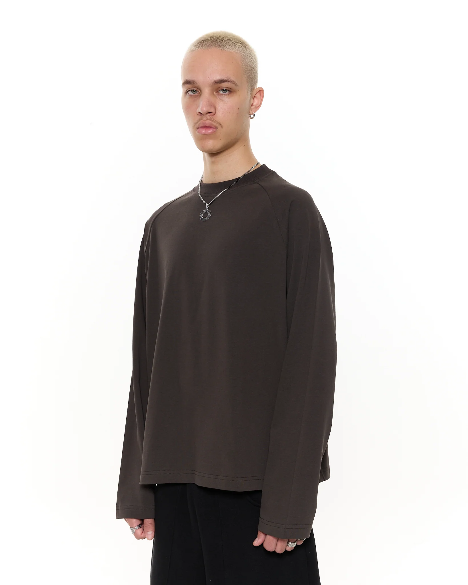 Long Sleeve T-Shirt - Coffee - Image 4