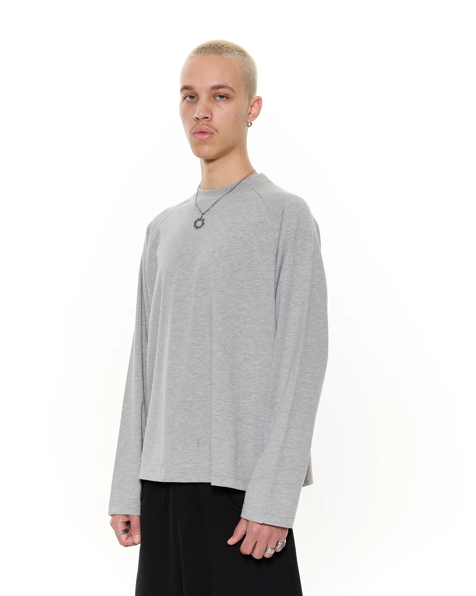 Long Sleeve T-Shirt - Grey - Image 4