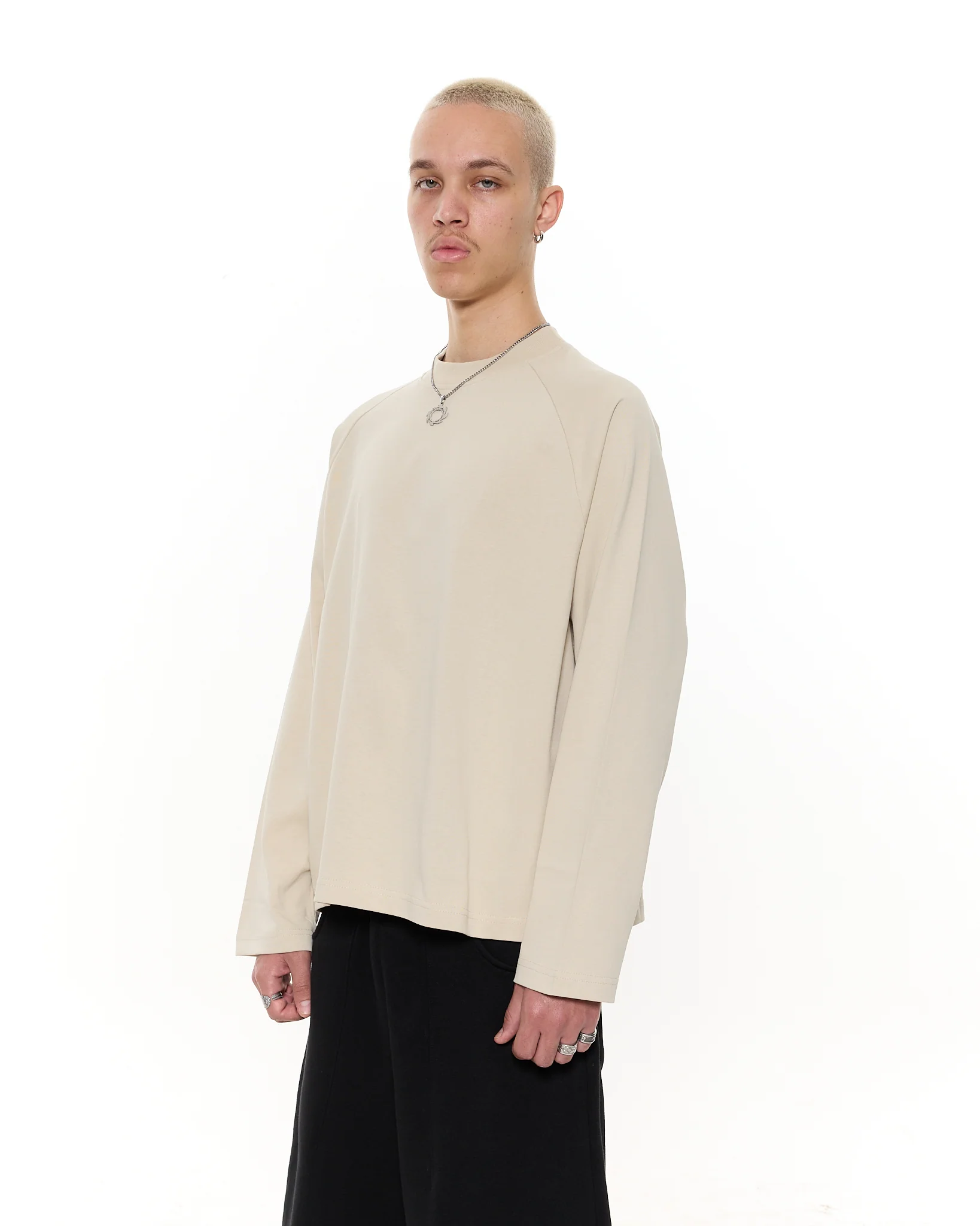 Long Sleeve T-Shirt - Oat - Image 4