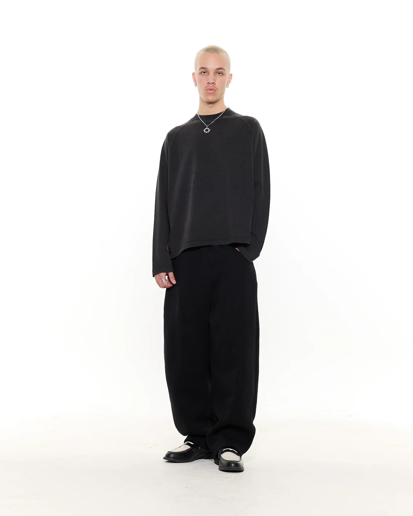 Long Sleeve T-Shirt - Washed Black - Image 6