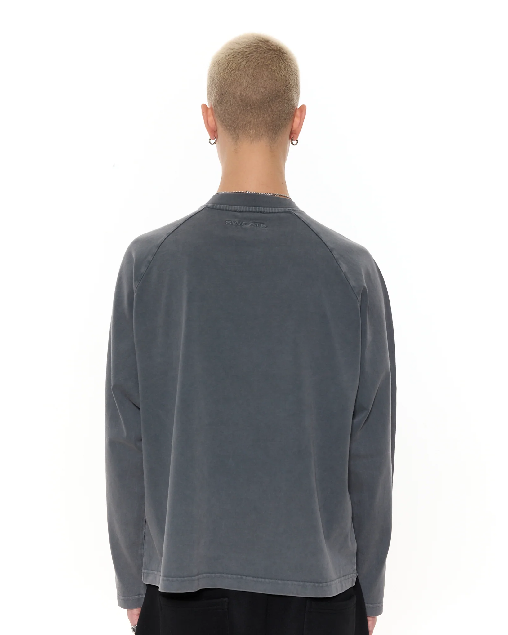 Long Sleeve T-Shirt - Washed Grey - Image 5