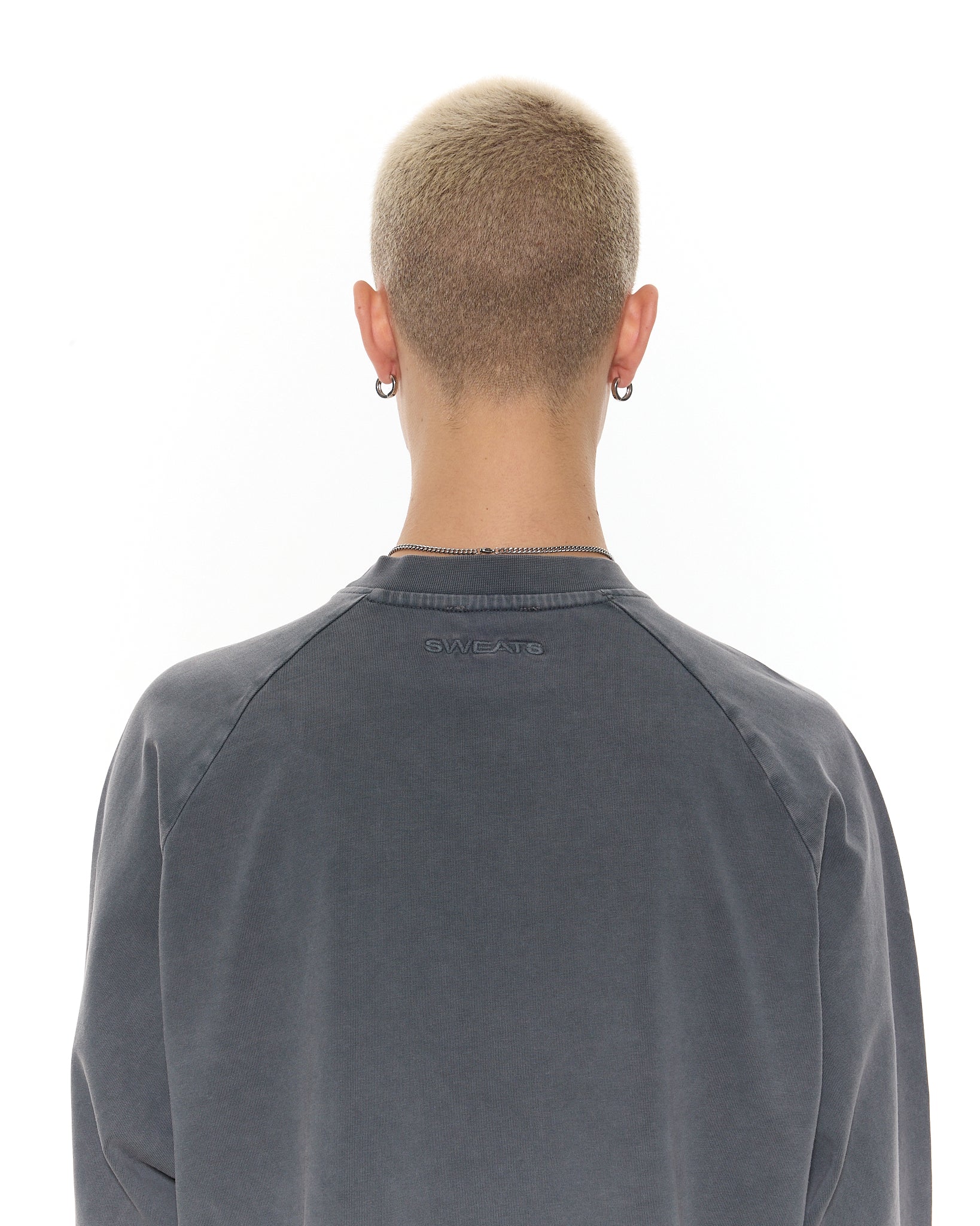 Long Sleeve T-Shirt - Washed Grey - Image 6