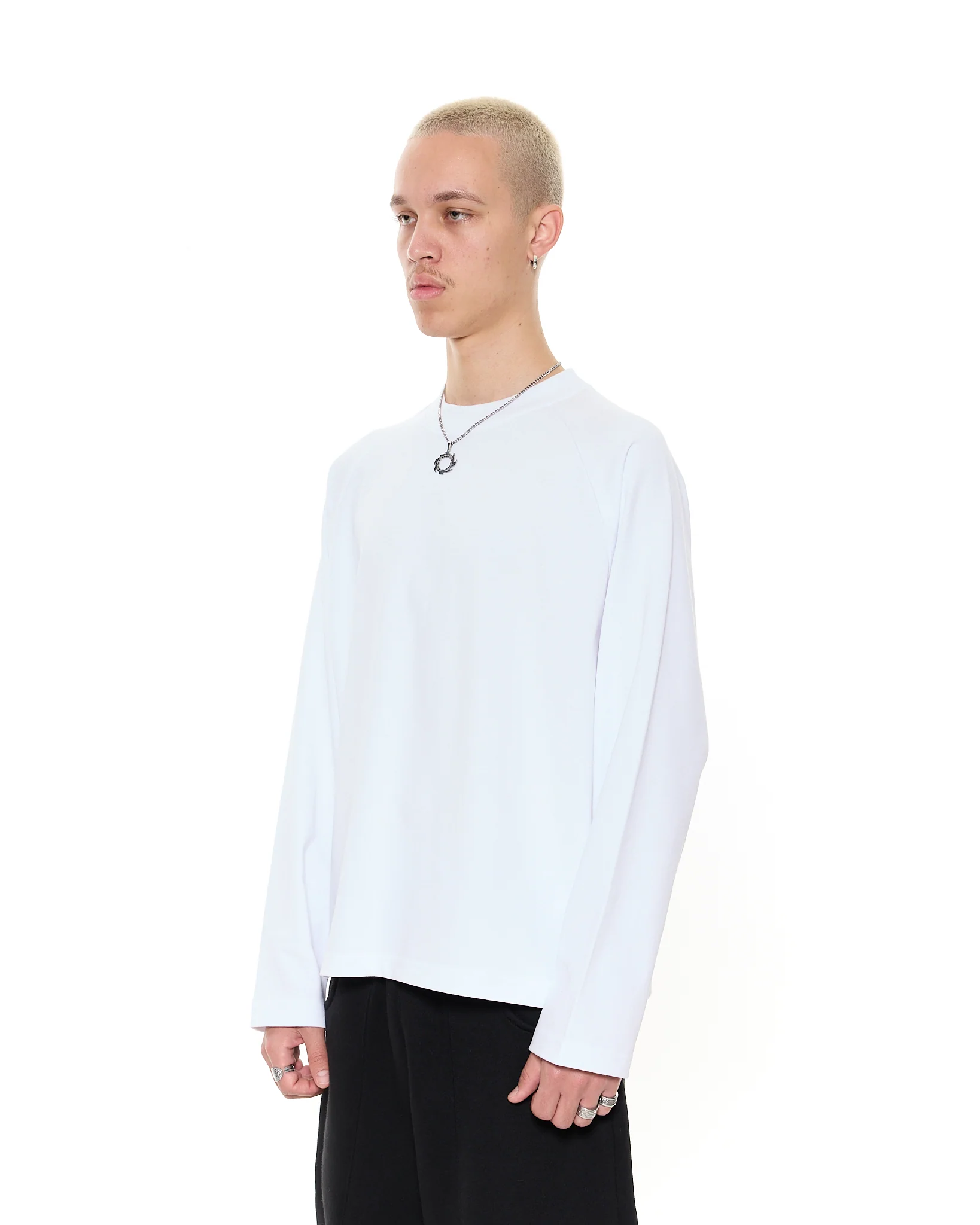 Long Sleeve T-Shirt - White - Image 4